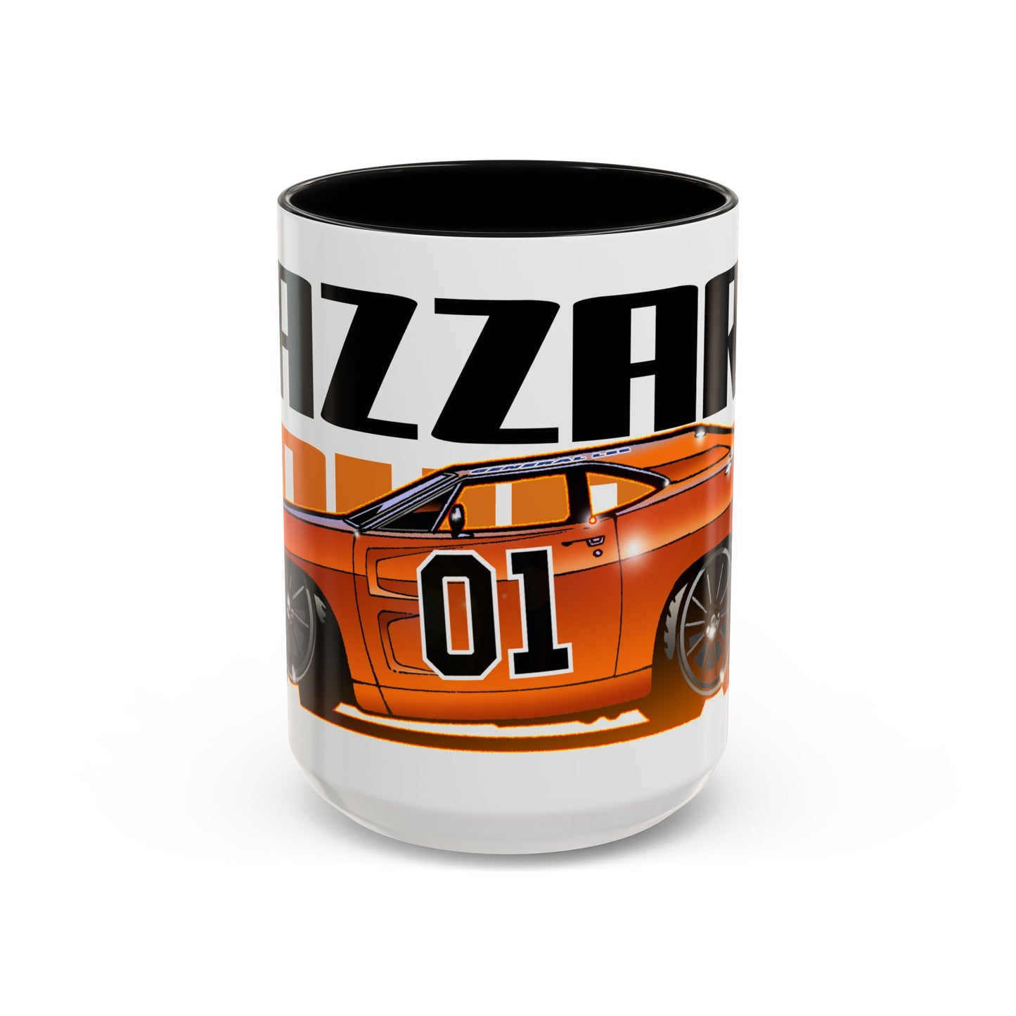 DUKES OF HAZZARD General Lee Dodge Charger Fireball Art Coffee Mug - 2 Sizes