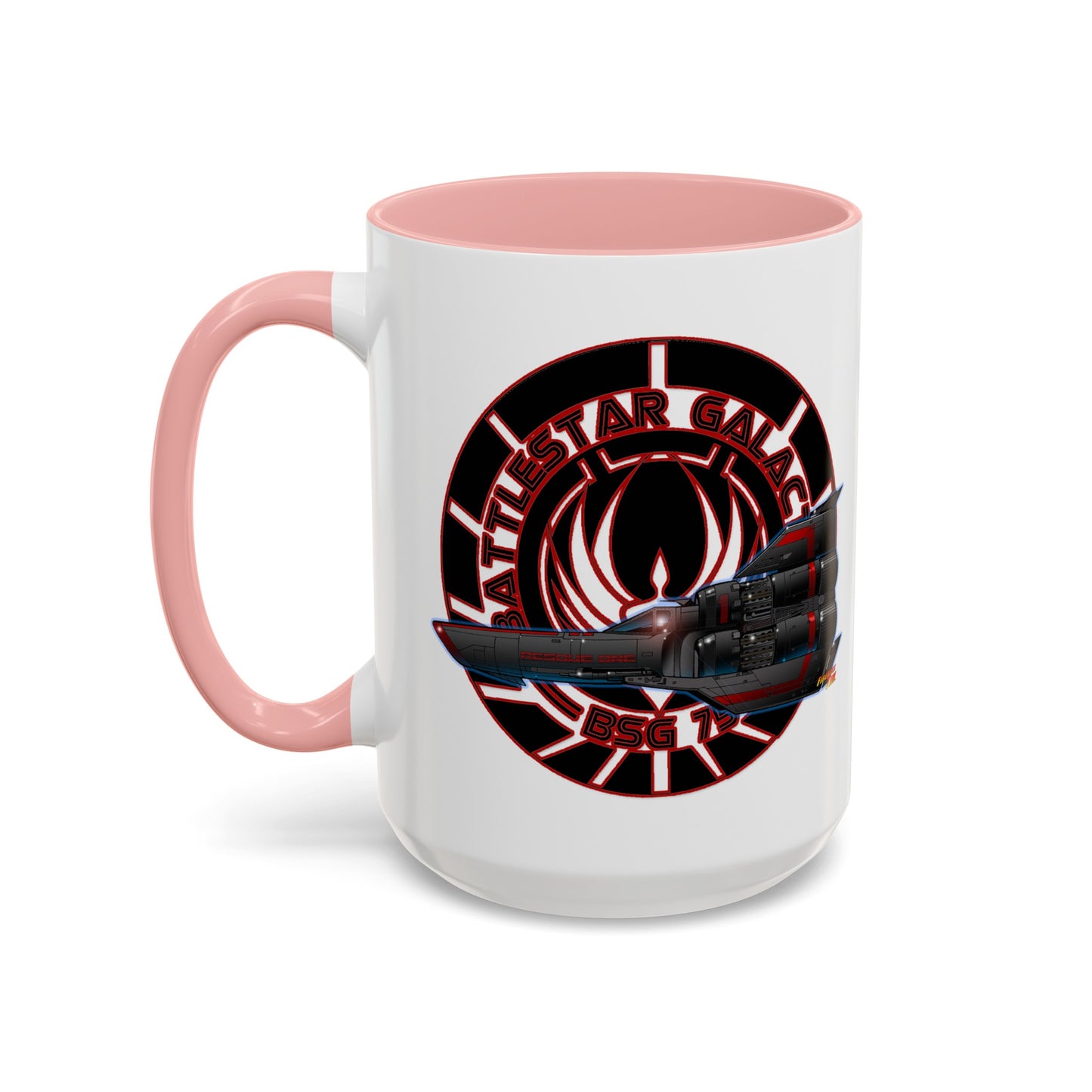 BATTLESTAR GALACTICA Viper Concept Art Crest Coffee Mug 11 and 15oz