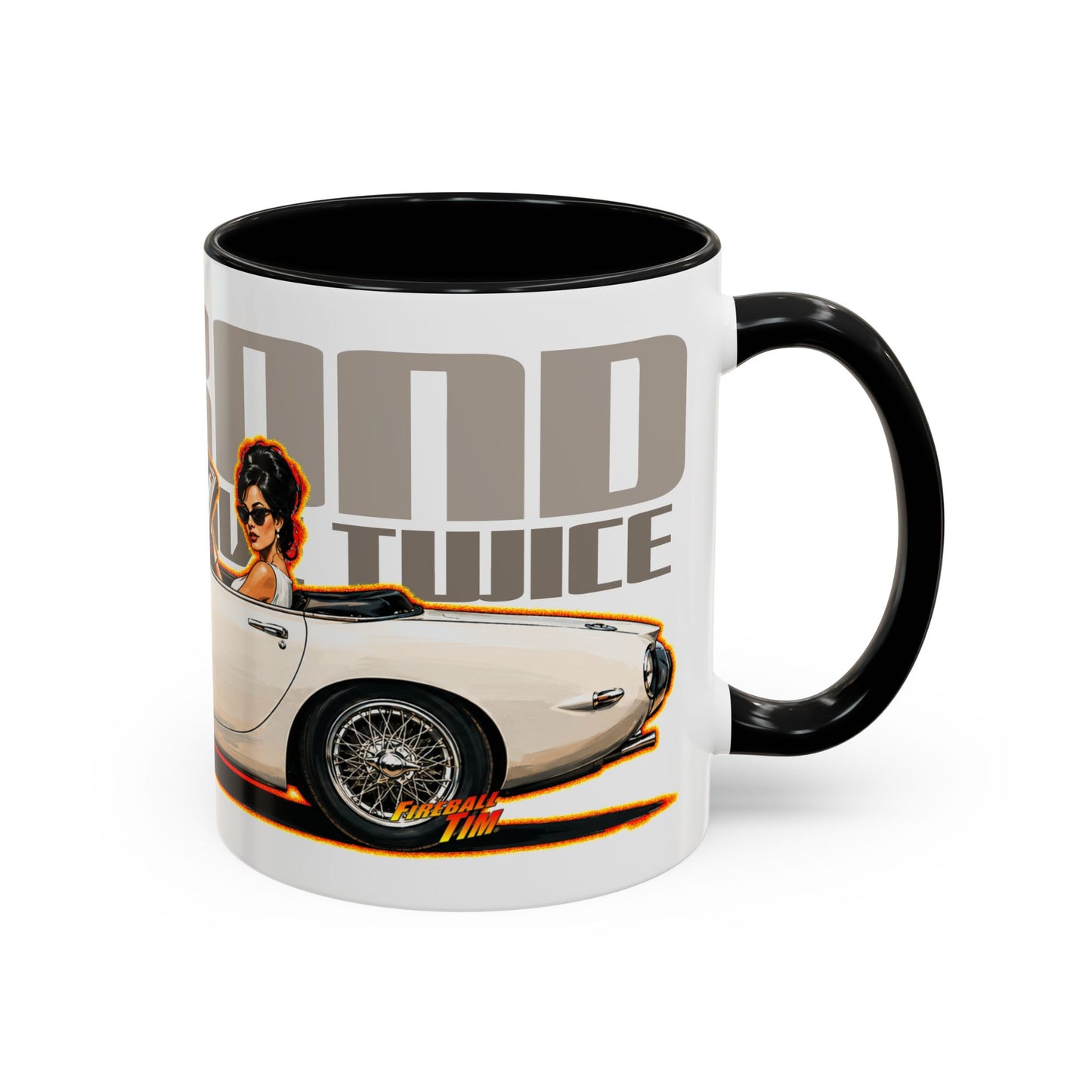 JAMES BOND 007 You Only Live Twice Toyota 2000GT Collectible Fireball Art Coffee Mug - 2 Sizes