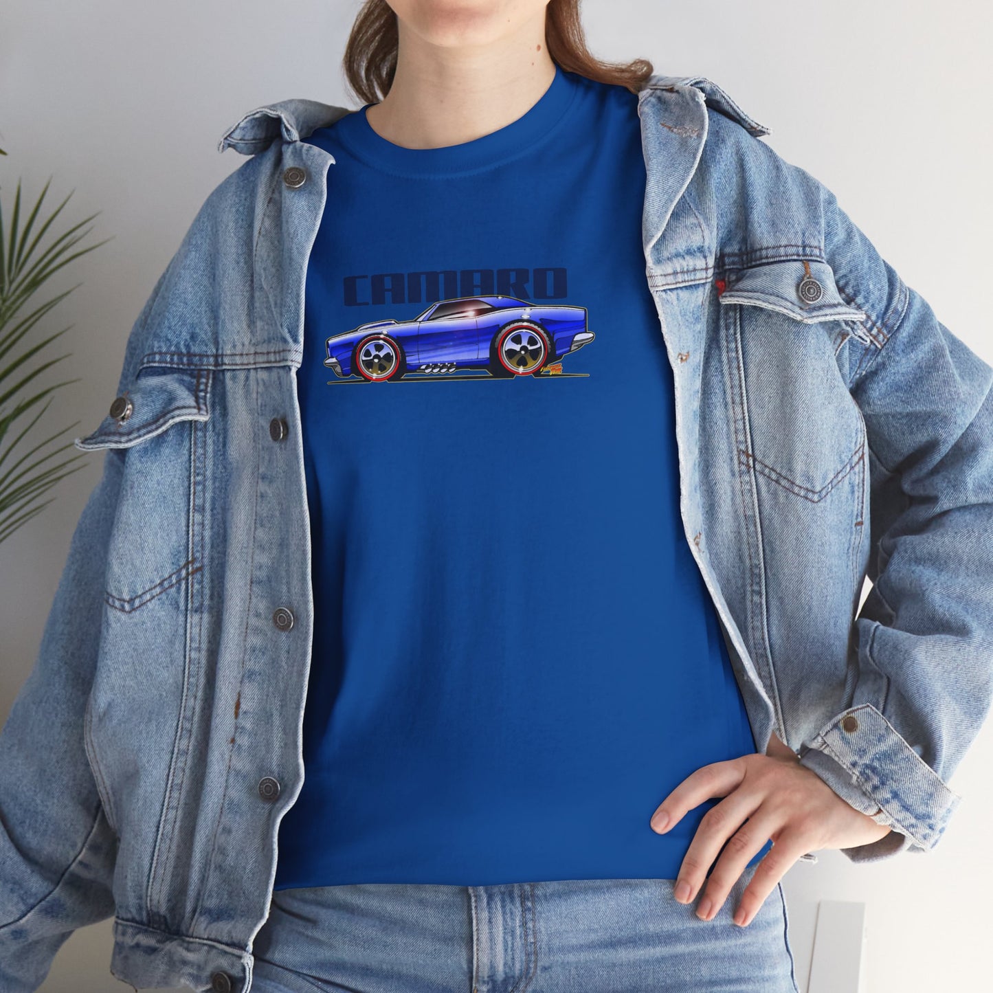 HOT WHEELS CAMARO Custom Collectible Fireball Art Heavy Cotton Tee 12 Colors