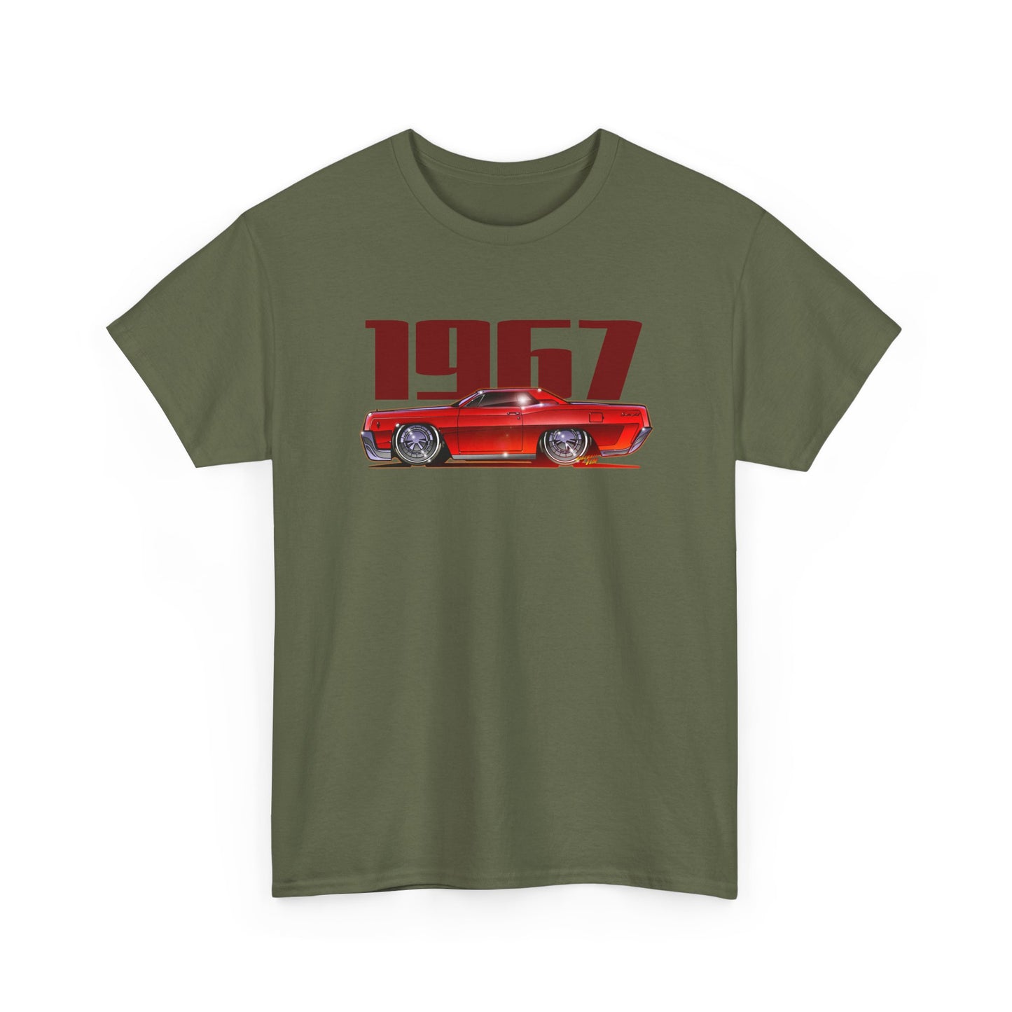 LINCOLN CONTINENTAL COUPE 1967 Heavy Cotton Tee Shirt - Multiple Colors