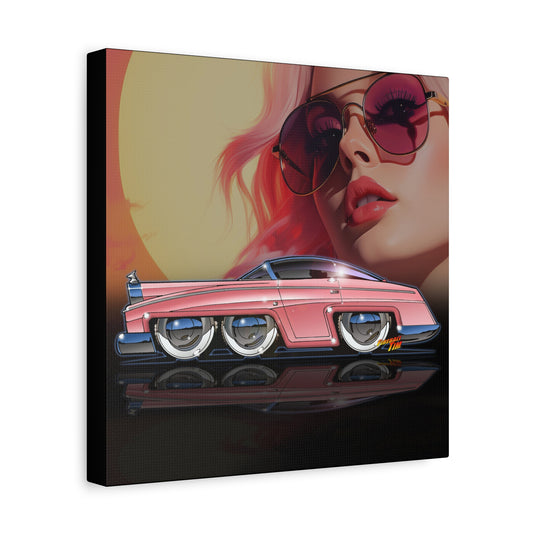 LADY PENELOPE Fab 1 Thunderbirds TV Car Fireball Art Canvas Print