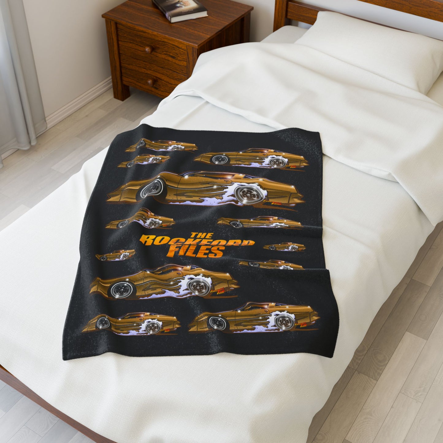 THE ROCKFORD FILES 1974 Pontiac Firebird Cozy Fleece Blanket - 3 Sizes