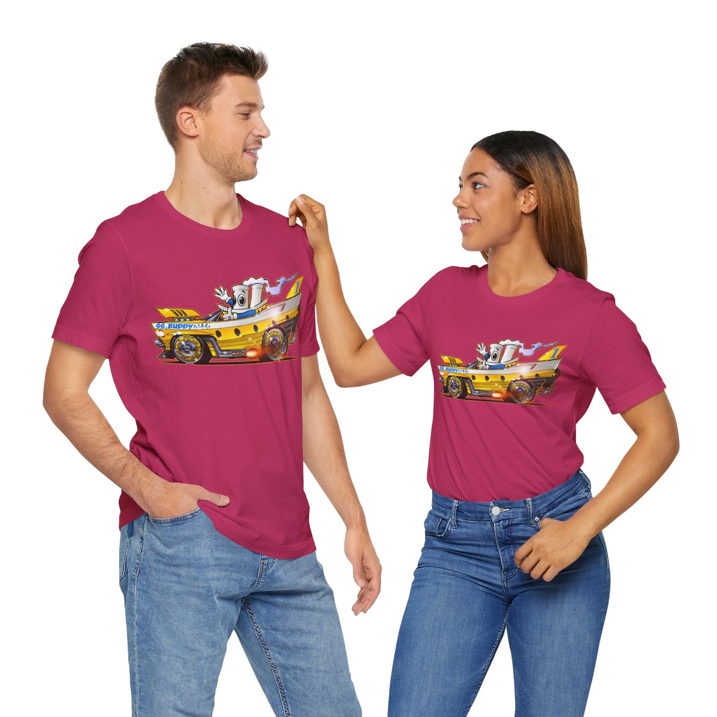 BUDDY CRUISE BUDDYMOBILE Custom Car Art Short Sleeve Tee in 17 Colors