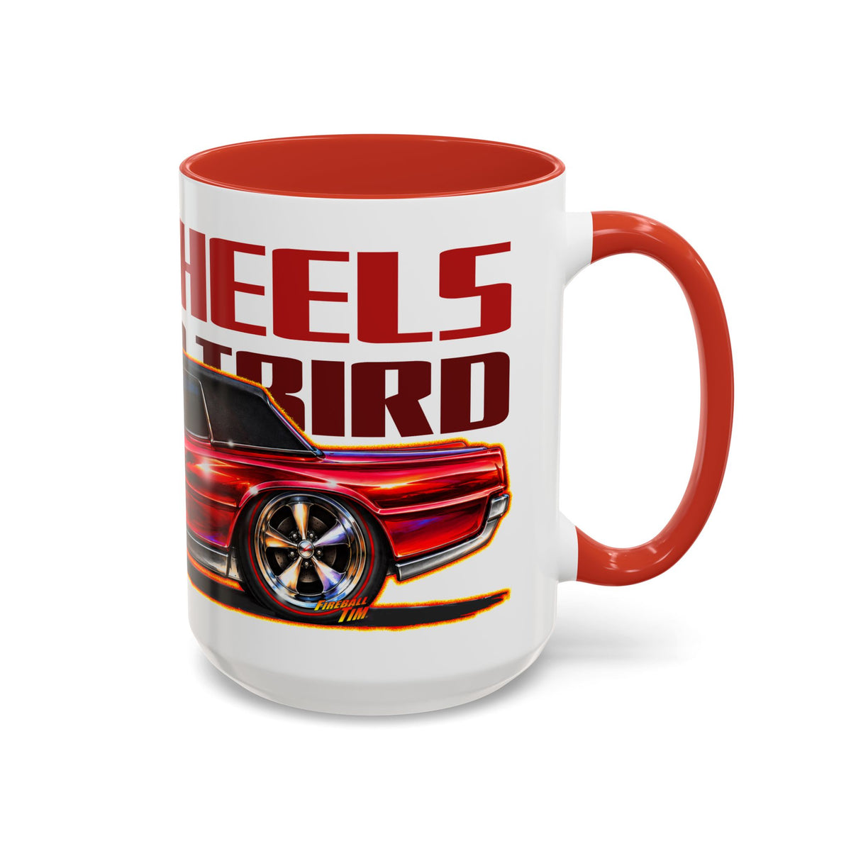 HOT WHEELS Sweet 16 CUSTOM TBIRD Collectible Fireball Art Coffee Mug - 2 Sizes