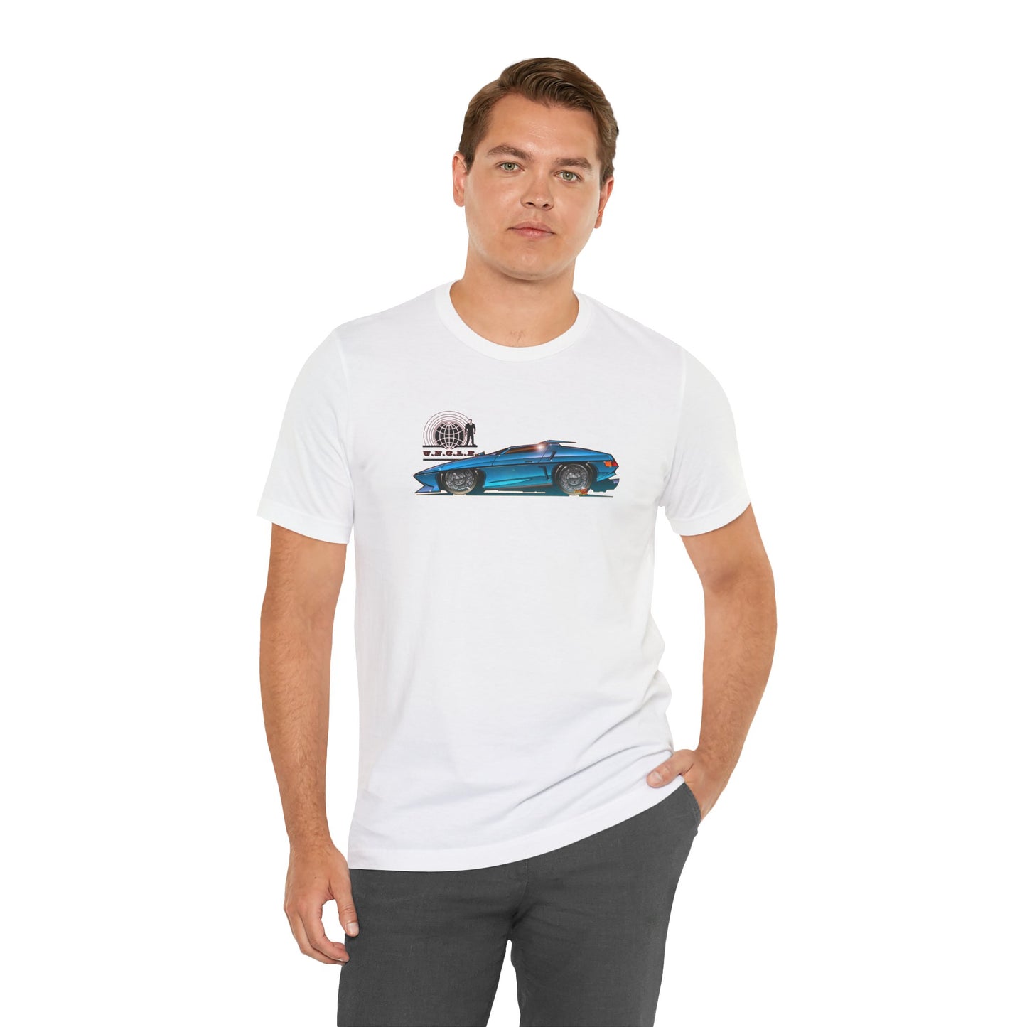 THE MAN FROM UNCLE Piranha TV Car Fireball Jersey Short Sleeve Tee Shirt - Multiple Colors