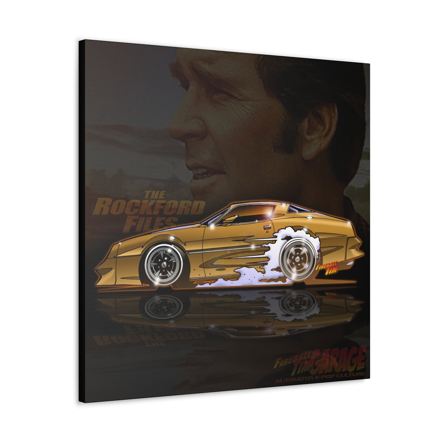 ROCKFORD FILES 1978 Pontiac Firebird Trans Am Concept Art Canvas MASTERPRINT 3 Sizes