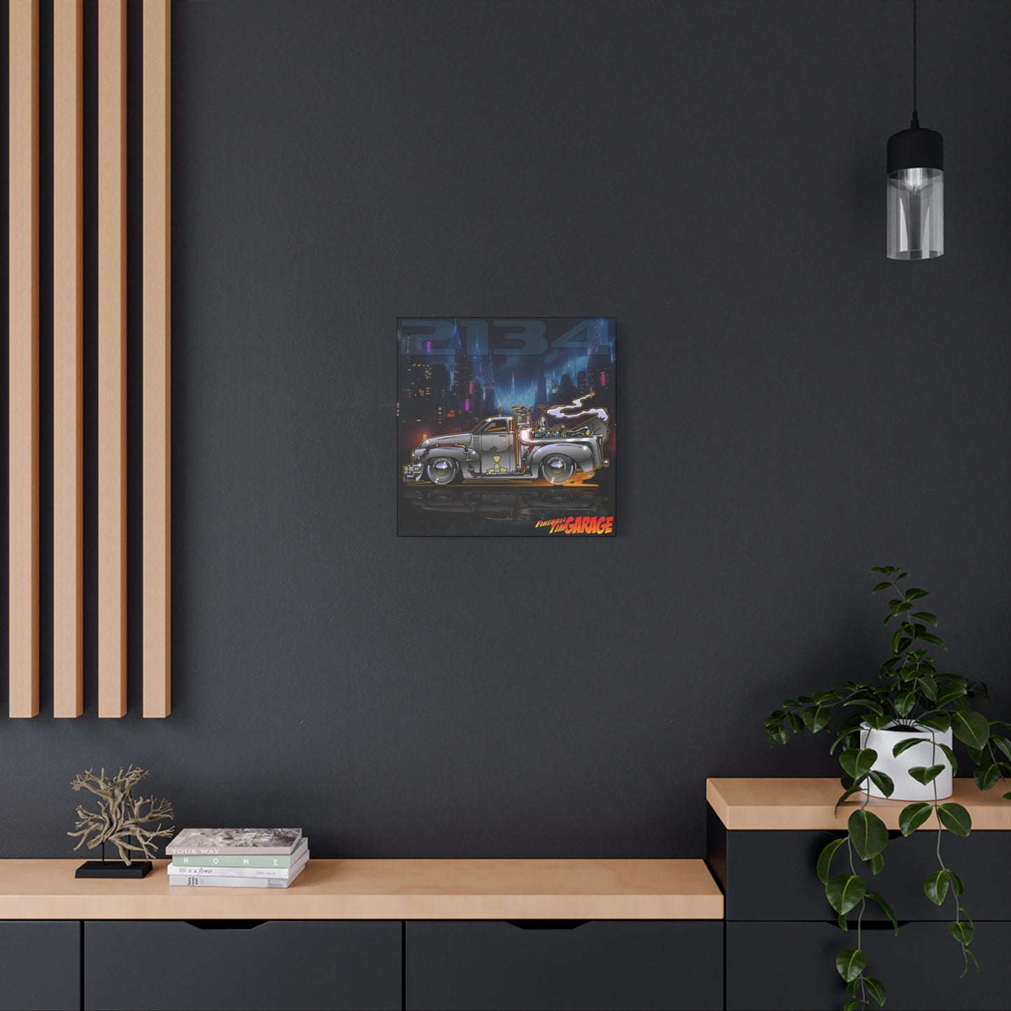 BACK THE THE FUTURE Chevy 3100 Pickup Time Machine Canvas Art Wall Print - 2 Sizes