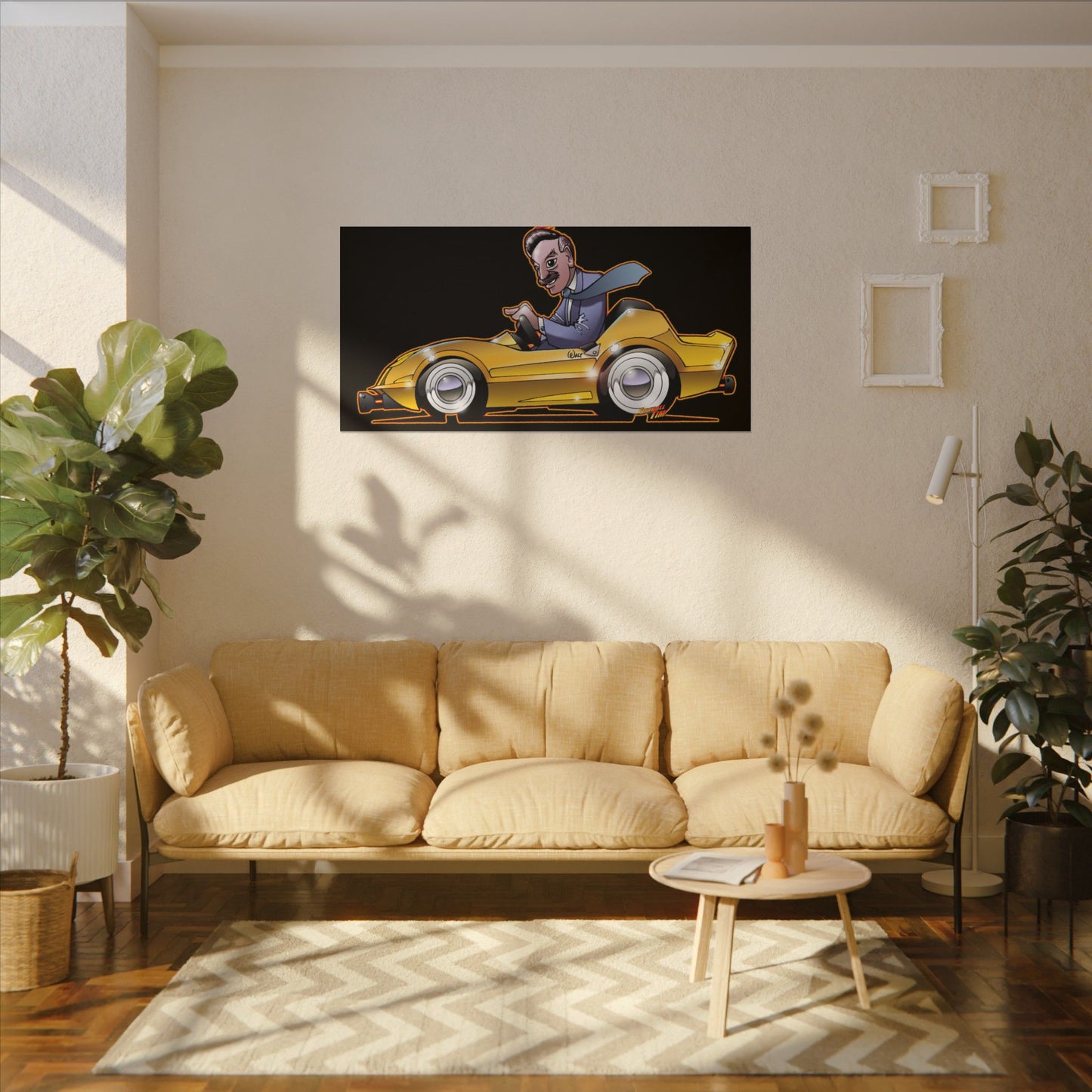 AUTOPIA CLASSIC Walt Disney Fireball Art Canvas Print