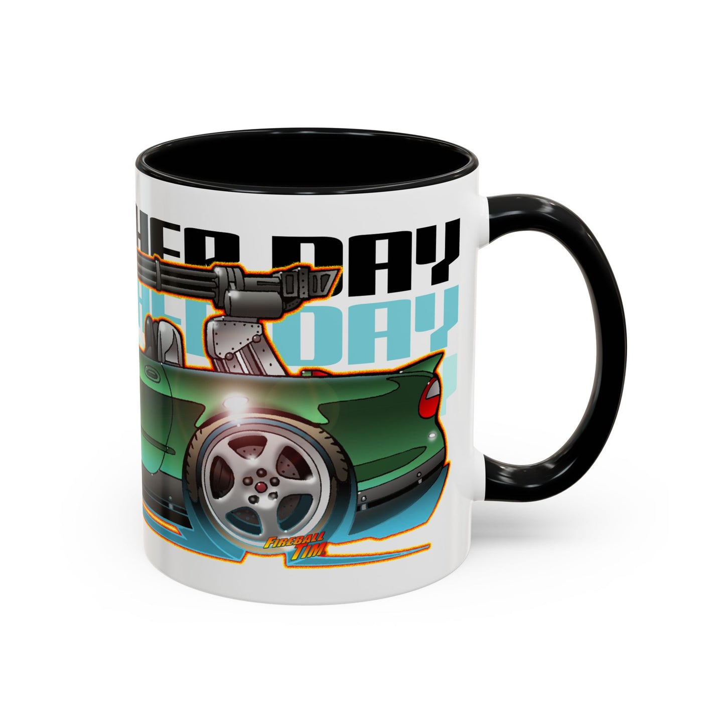 DIE ANOTHER DAY ICE JAGUAR James Bond Collectible Fireball Art Coffee Mug - 2 Sizes