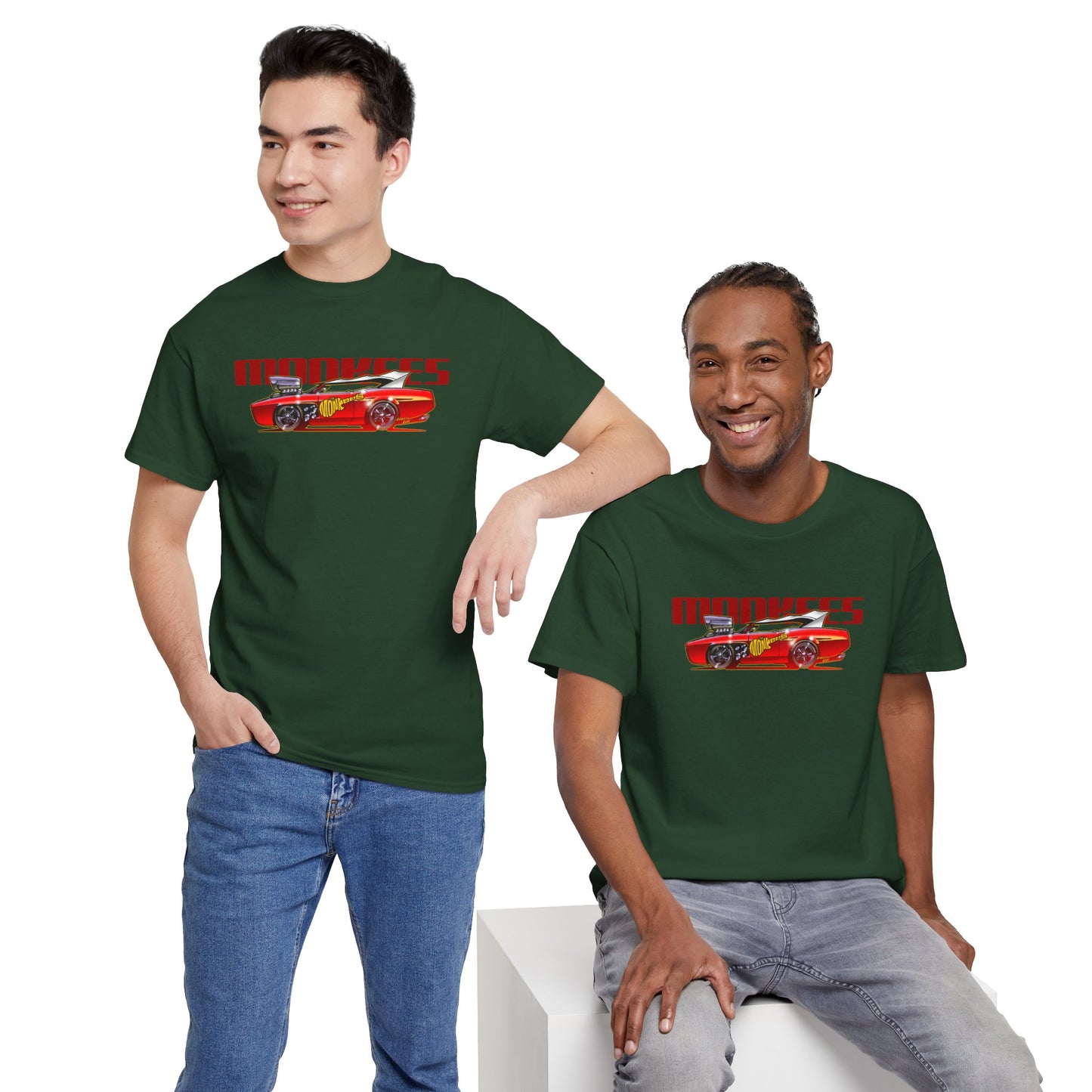 THE MONKEES Monkeemobile Cotton Tee Shirt - 12 Colors