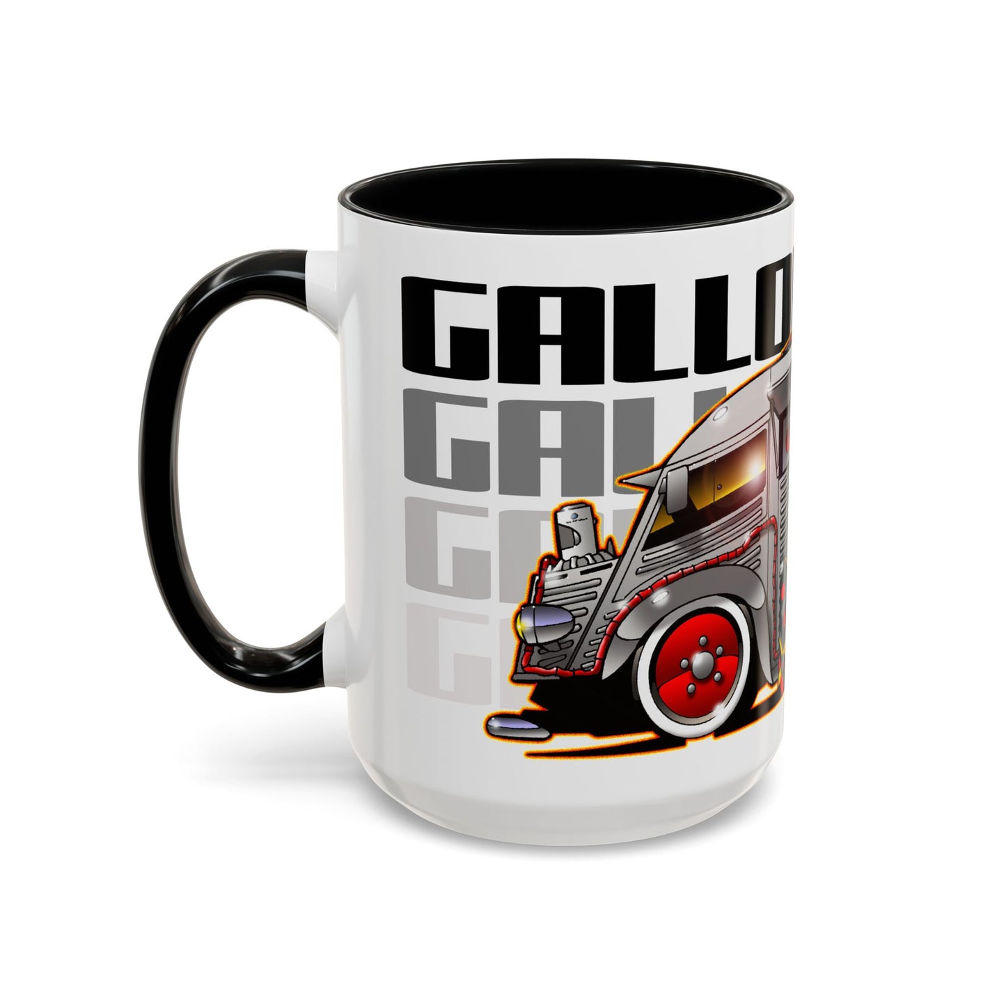 GALLODROME French Food Truck Fireball Art Collectible Coffee Mug - 2 Sizes