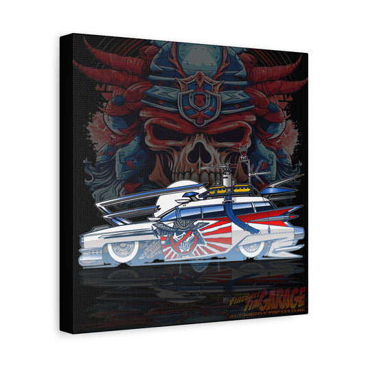 GHOSTBUSTERS BOSOZOKU ECTO 1 Movie Car Canvas Art Wall Print - 12x12