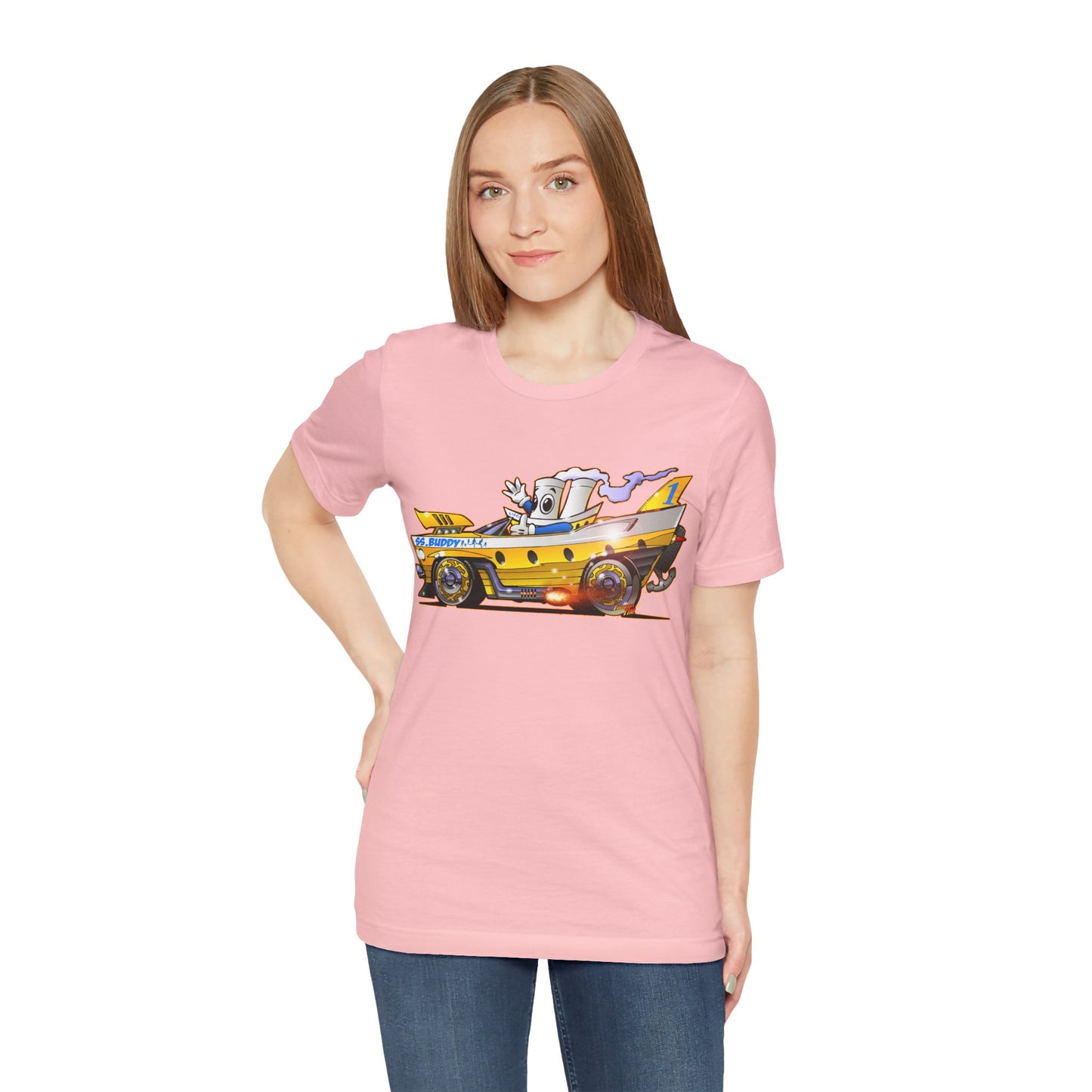 BUDDY CRUISE BUDDYMOBILE Custom Car Art Short Sleeve Tee in 17 Colors
