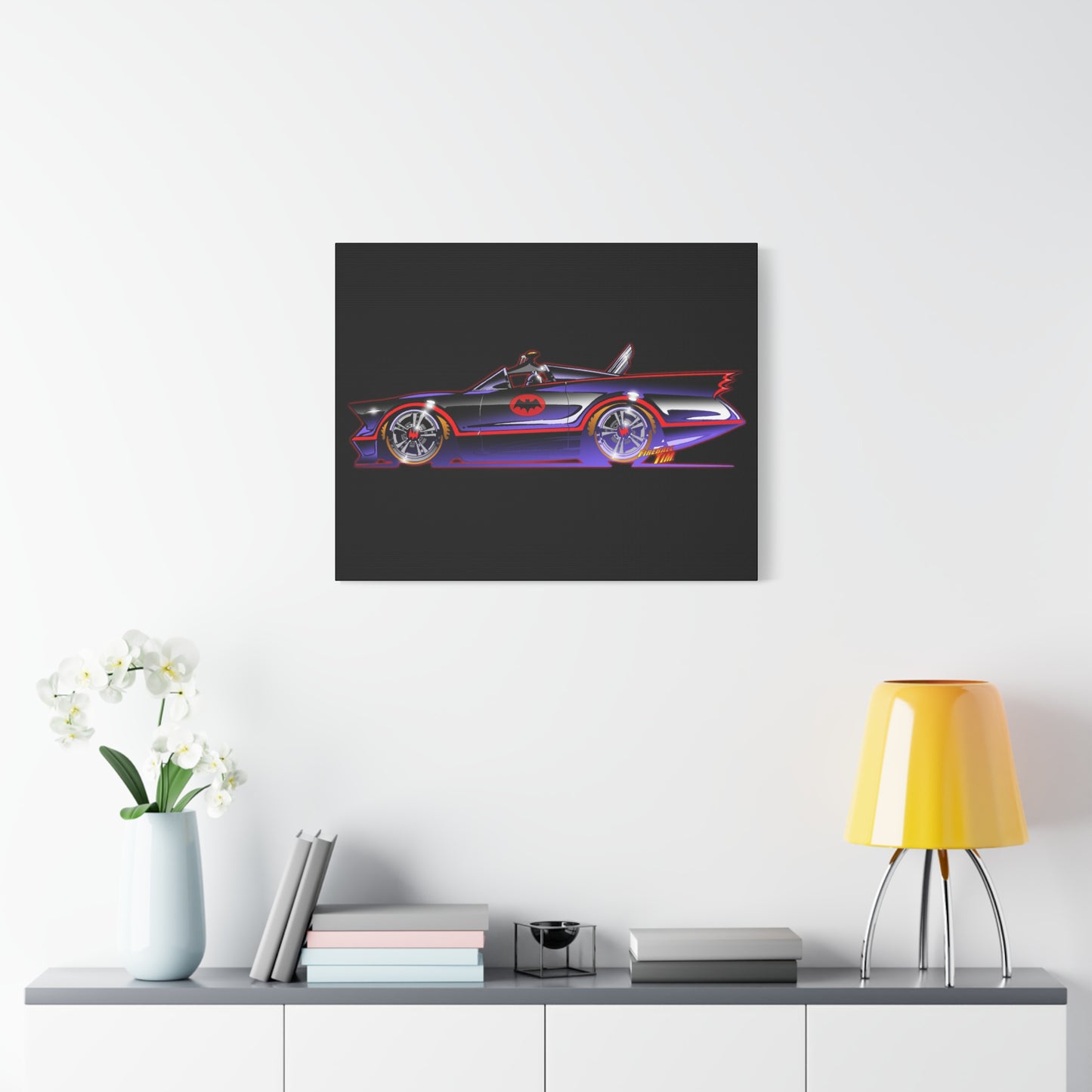 BATMOBILE 1966 BATMAN TV Car Canvas Art Print 11x14
