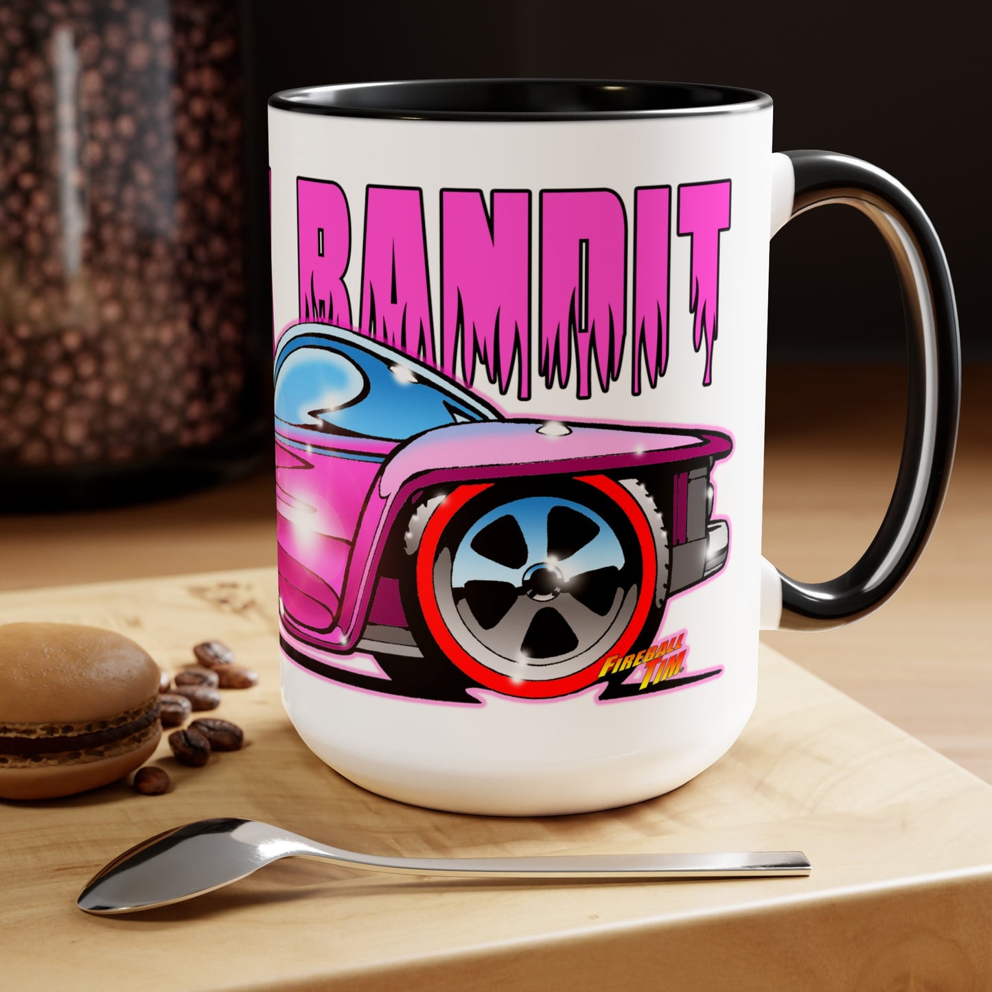 Hot Wheels BEATNIK BANDIT Diecast Redline Concept Art Coffee Mug 15oz