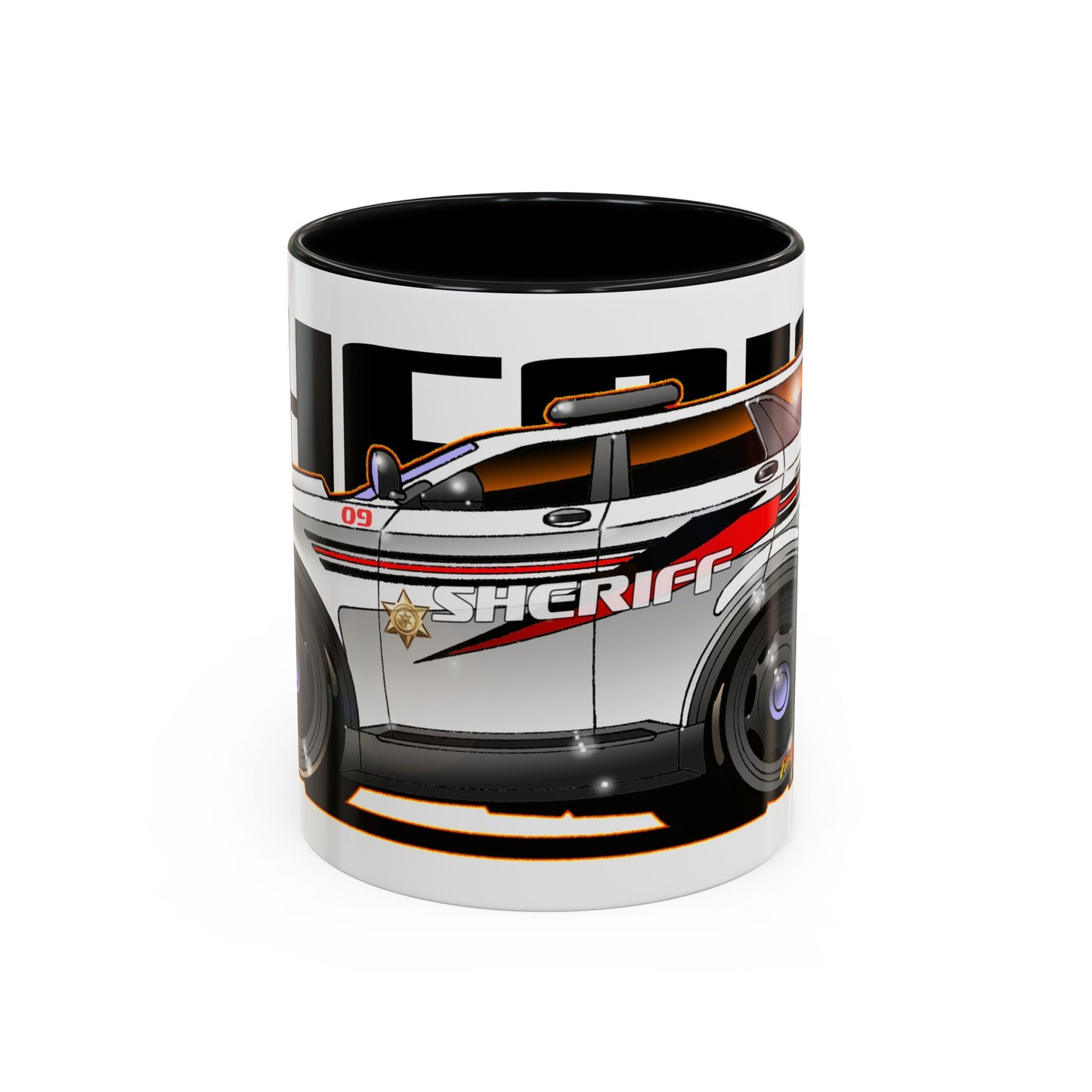 FORD EXPLORER SHERIFF POLICE CRUISER Collectible Art Coffee Mug - 2 Sizes