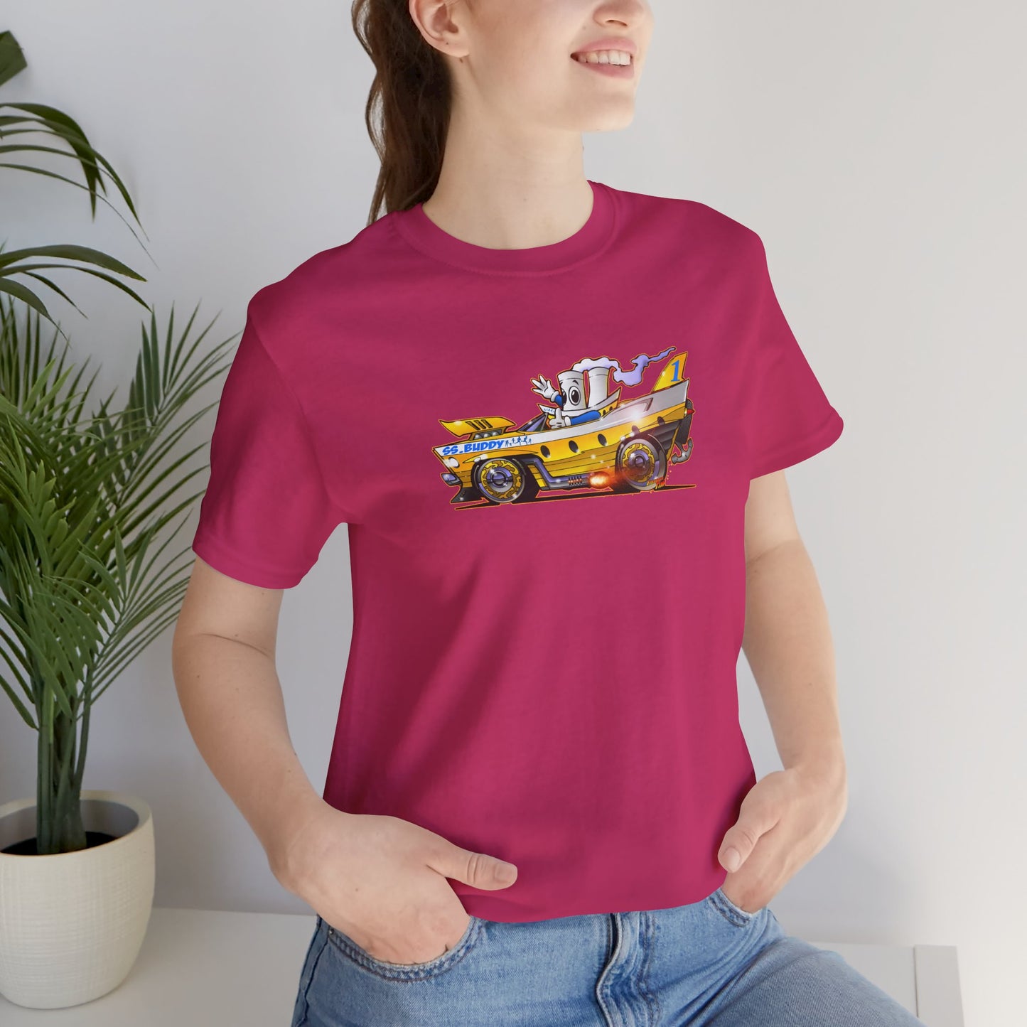 BUDDY CRUISE BUDDYMOBILE Custom Car Art Short Sleeve Tee in 17 Colors