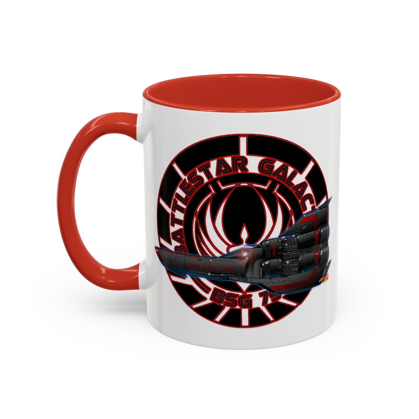 BATTLESTAR GALACTICA Viper Concept Art Crest Coffee Mug 11 and 15oz