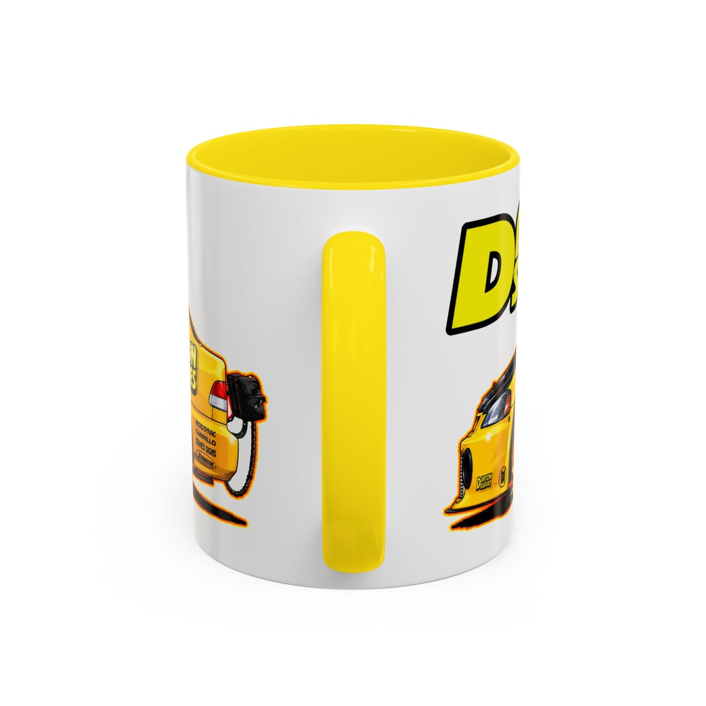 DARTON SLEEVES HONDA Drag Car Collectible Fireball Art Coffee Mug - 2 Sizes