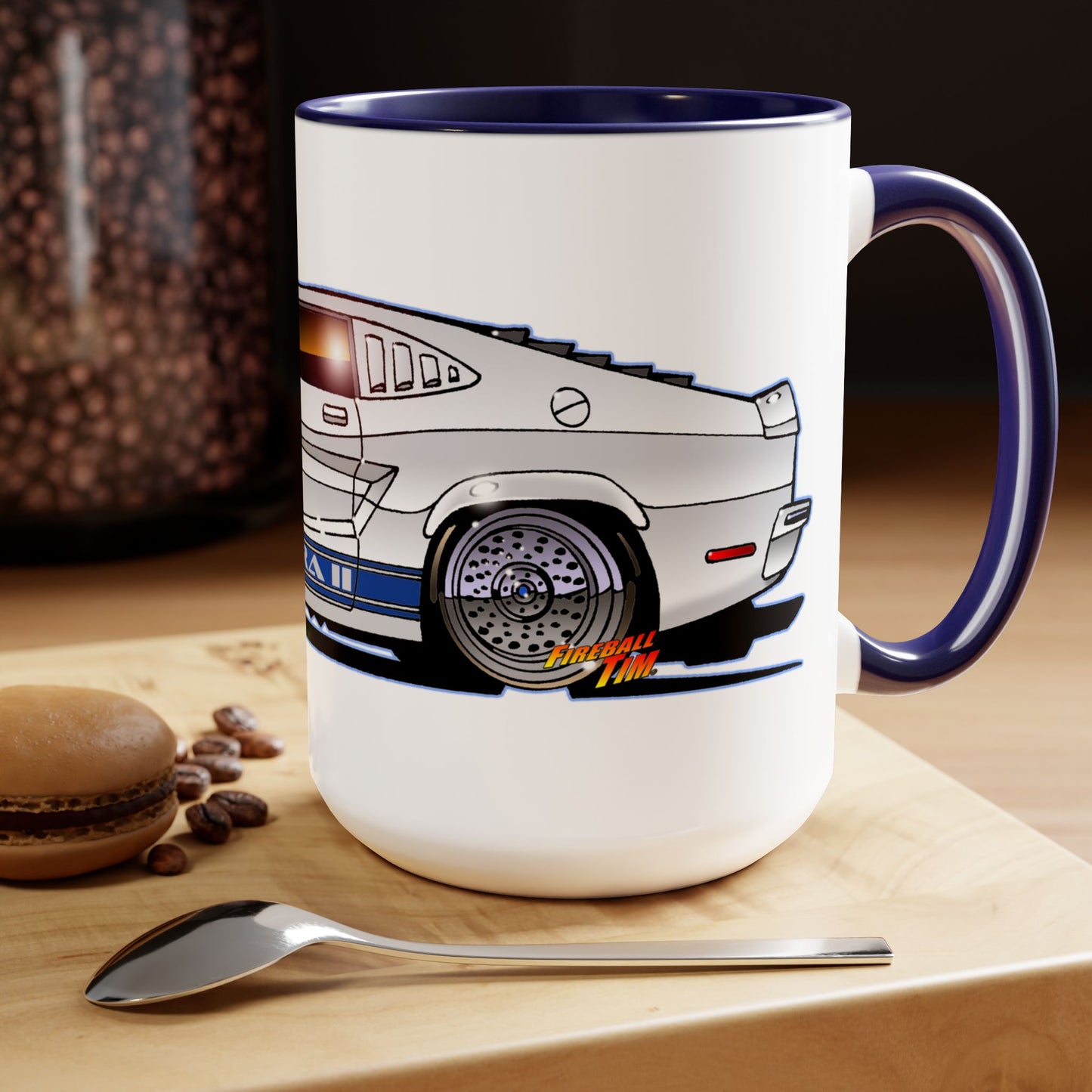 CHARLIES ANGELS TV Show Ford Mustang Cobra 2 Concept Art Coffee Mug 15oz