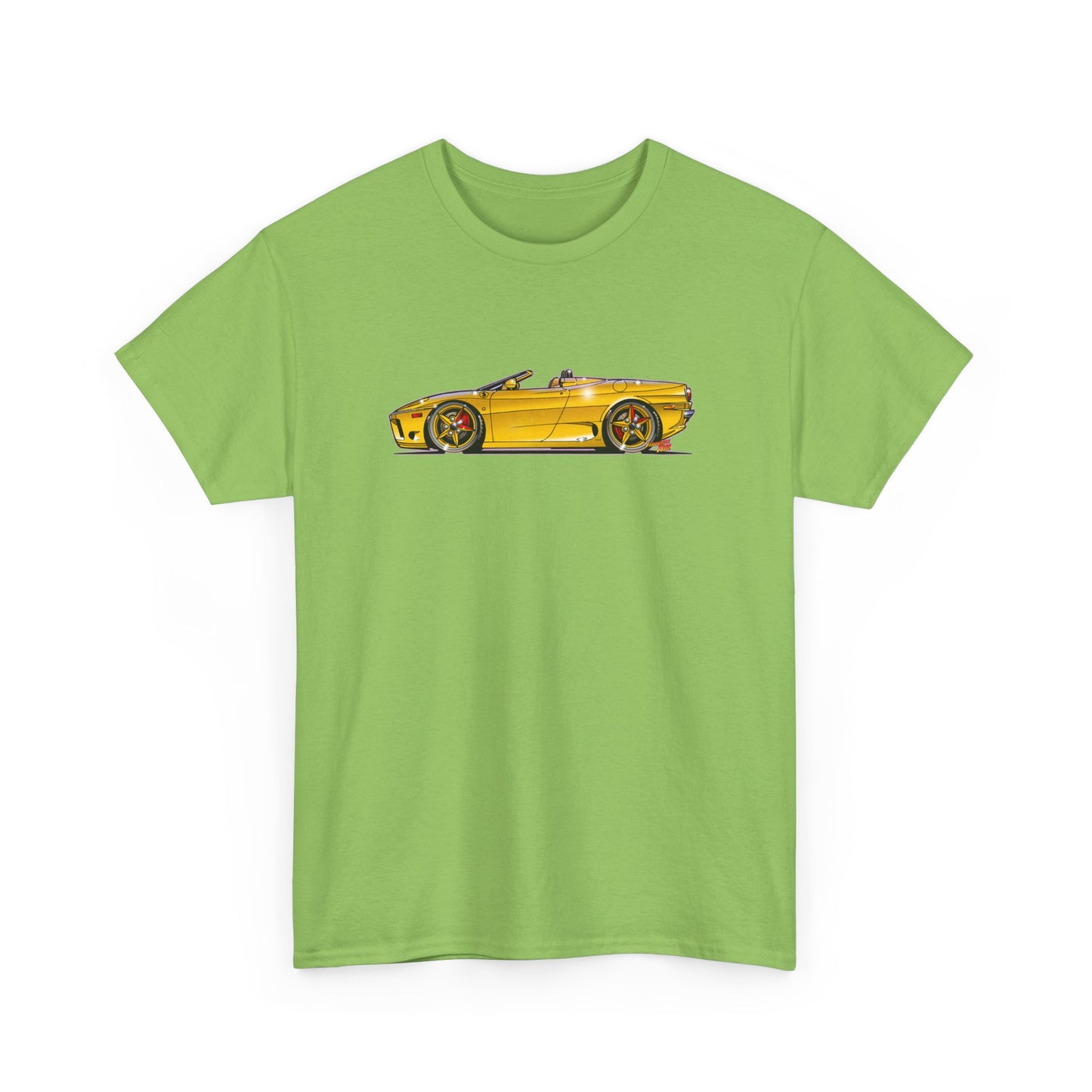 FERRARI 360 SPIDER Supercar Concept Art Heavy Cotton Tee 11 Colors