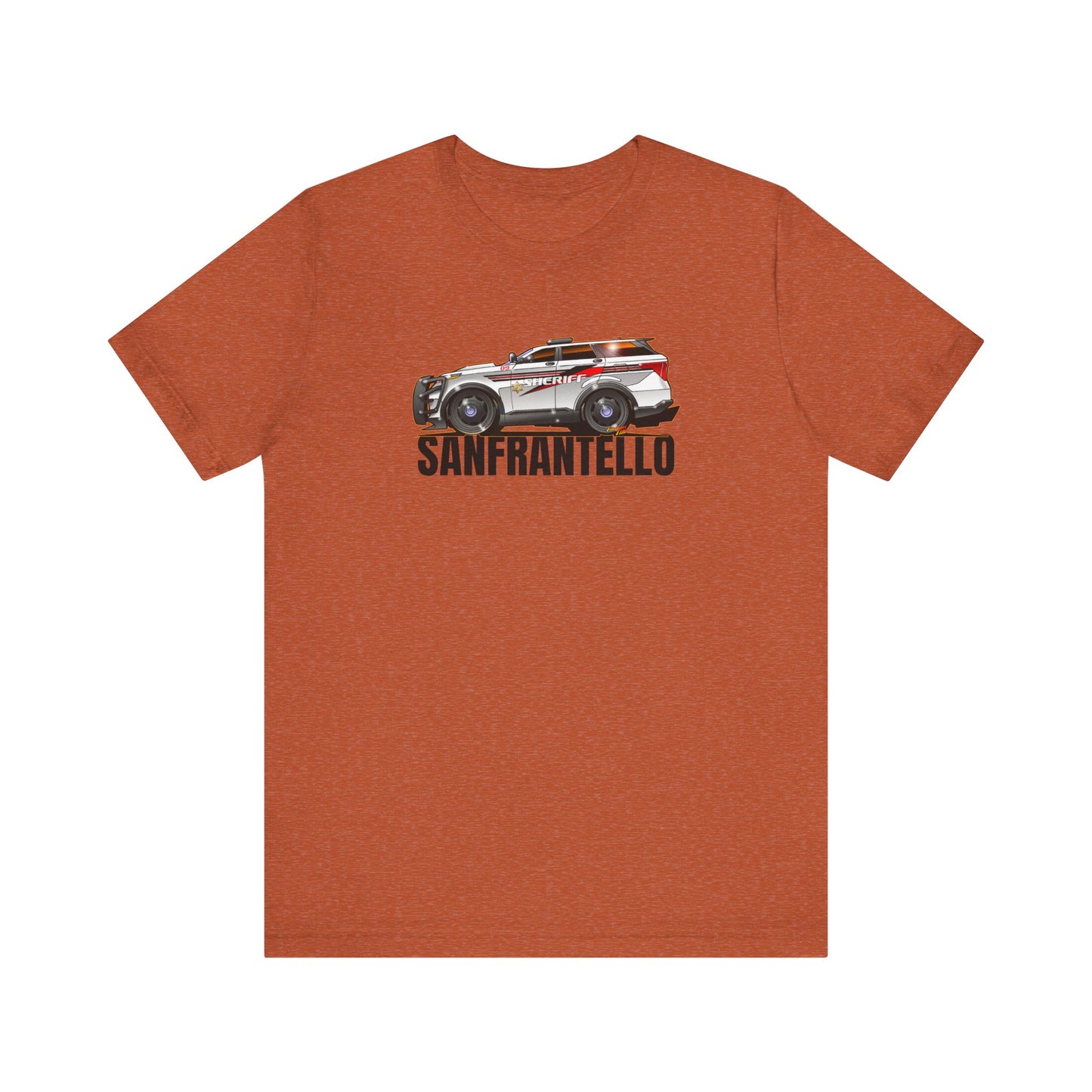 FORD EXPLORER POLICE CRUISER Sanfrantello 09 Tribute Concept Art Short Sleeve Tee 12 Colors