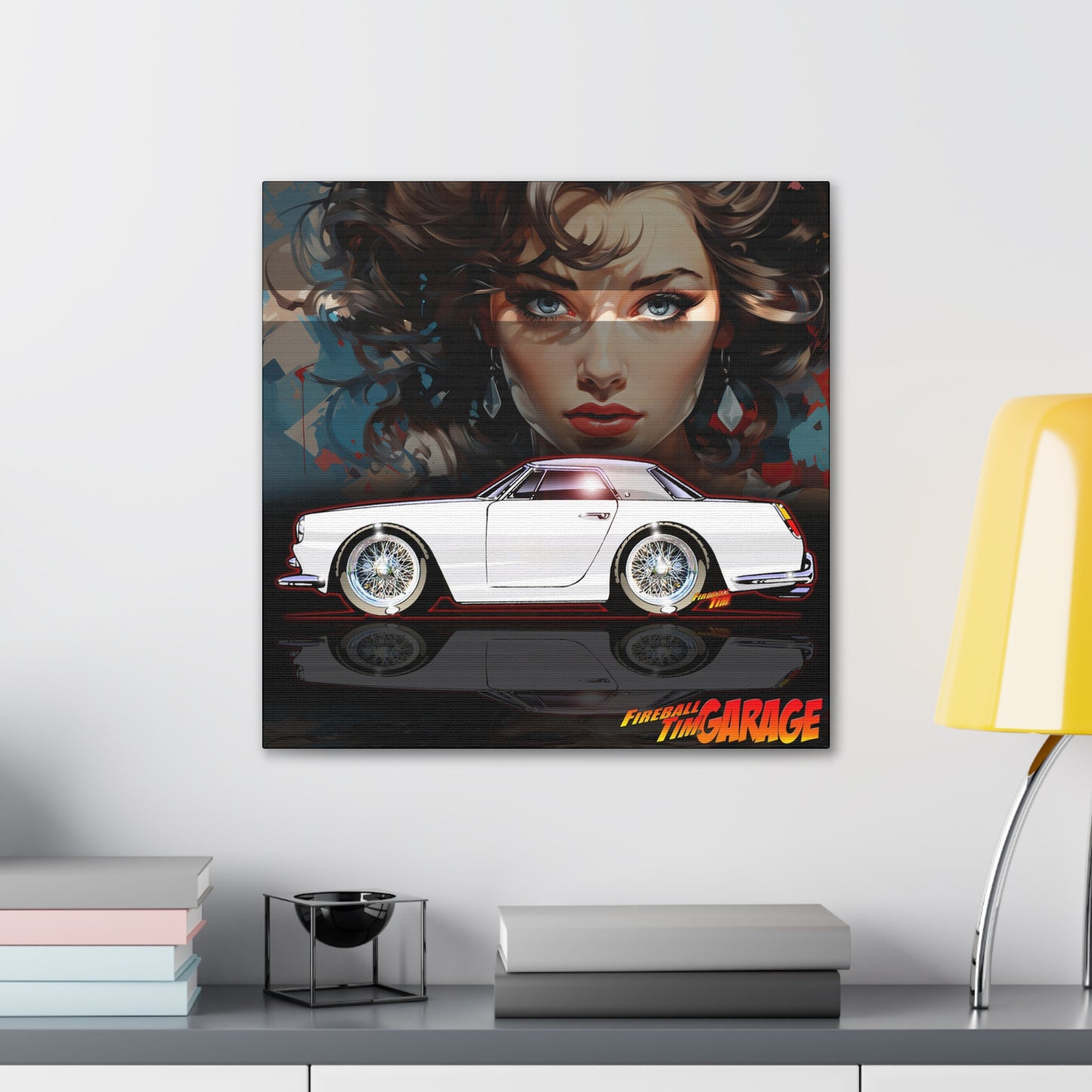 FERRARI 250GT 1959 Classic Car Concept Art Canvas MASTERPRINT 3 Sizes