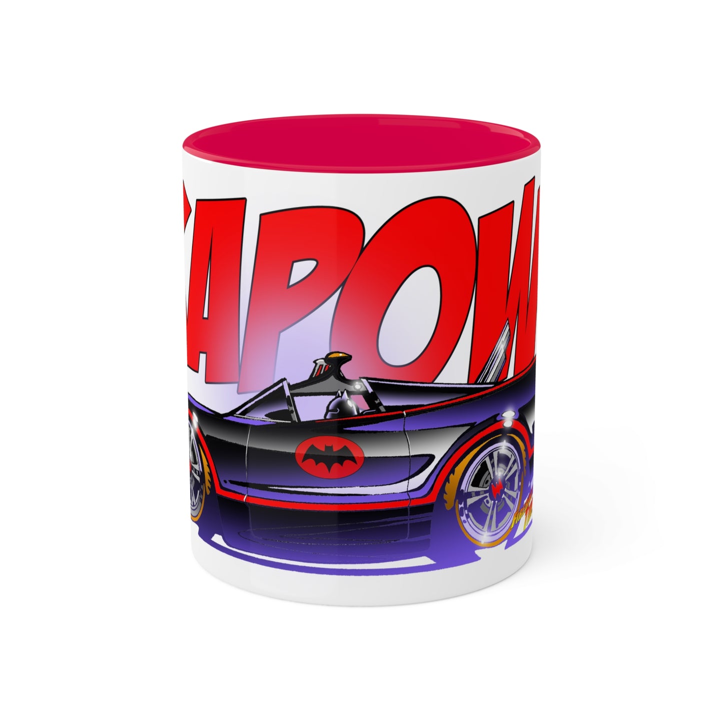 BATMOBILE 1966 KAPOW TV Show Concept Art Coffee Mug 11oz 2 Colors