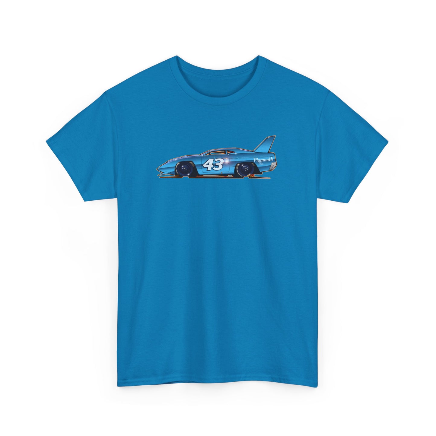 NASCAR Richard Petty 43 Plymouth Collectible Unisex Heavy Cotton Tee 8 Colors