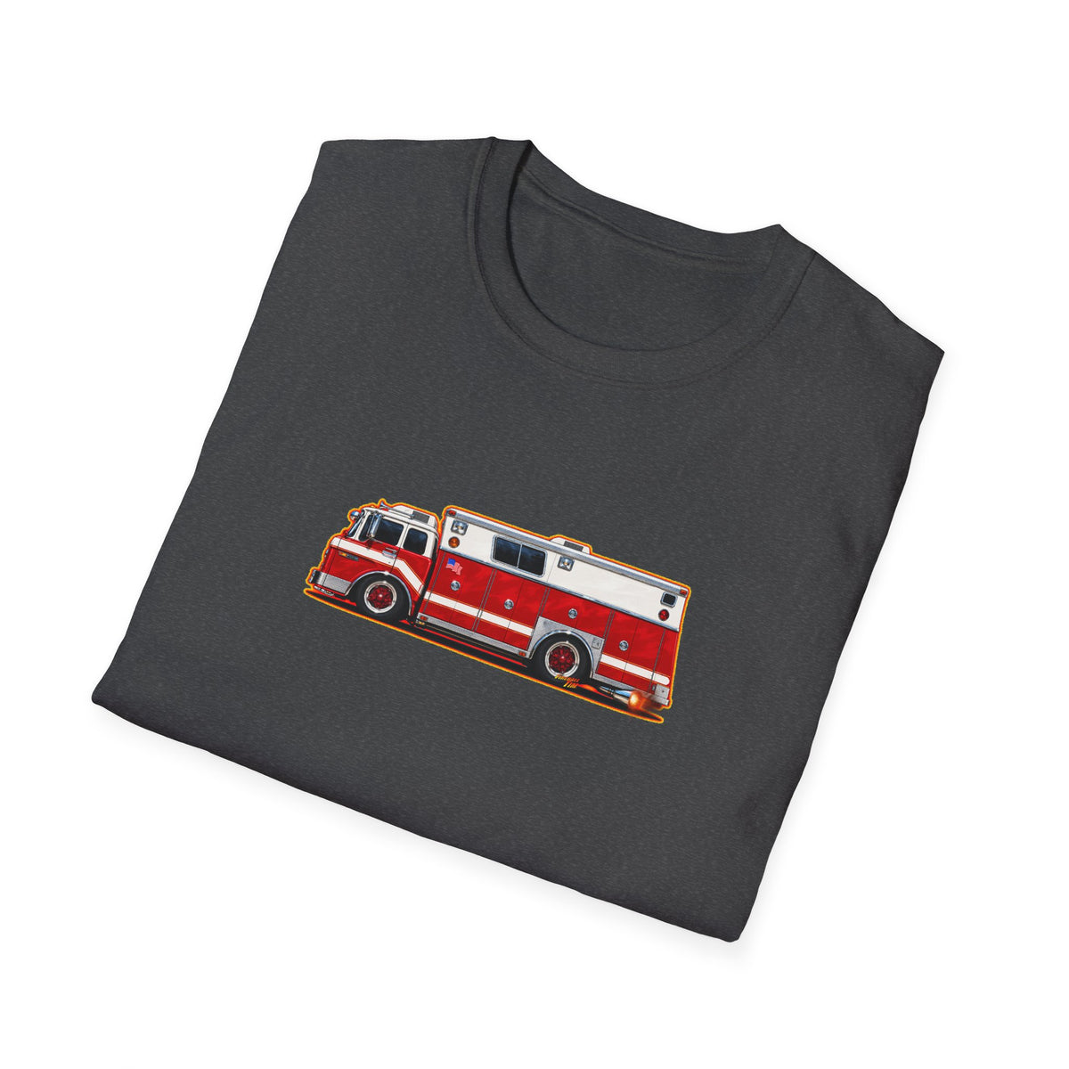 FIRE TRUCK Collectible Fireball Art TeeShirt