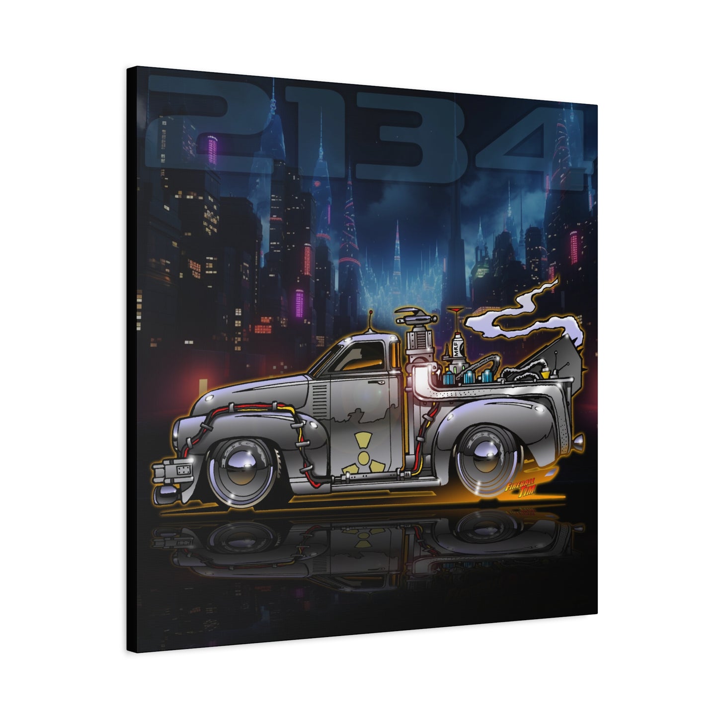 BACK THE THE FUTURE Chevy 3100 Pickup Time Machine Canvas Art Wall Print - 2 Sizes