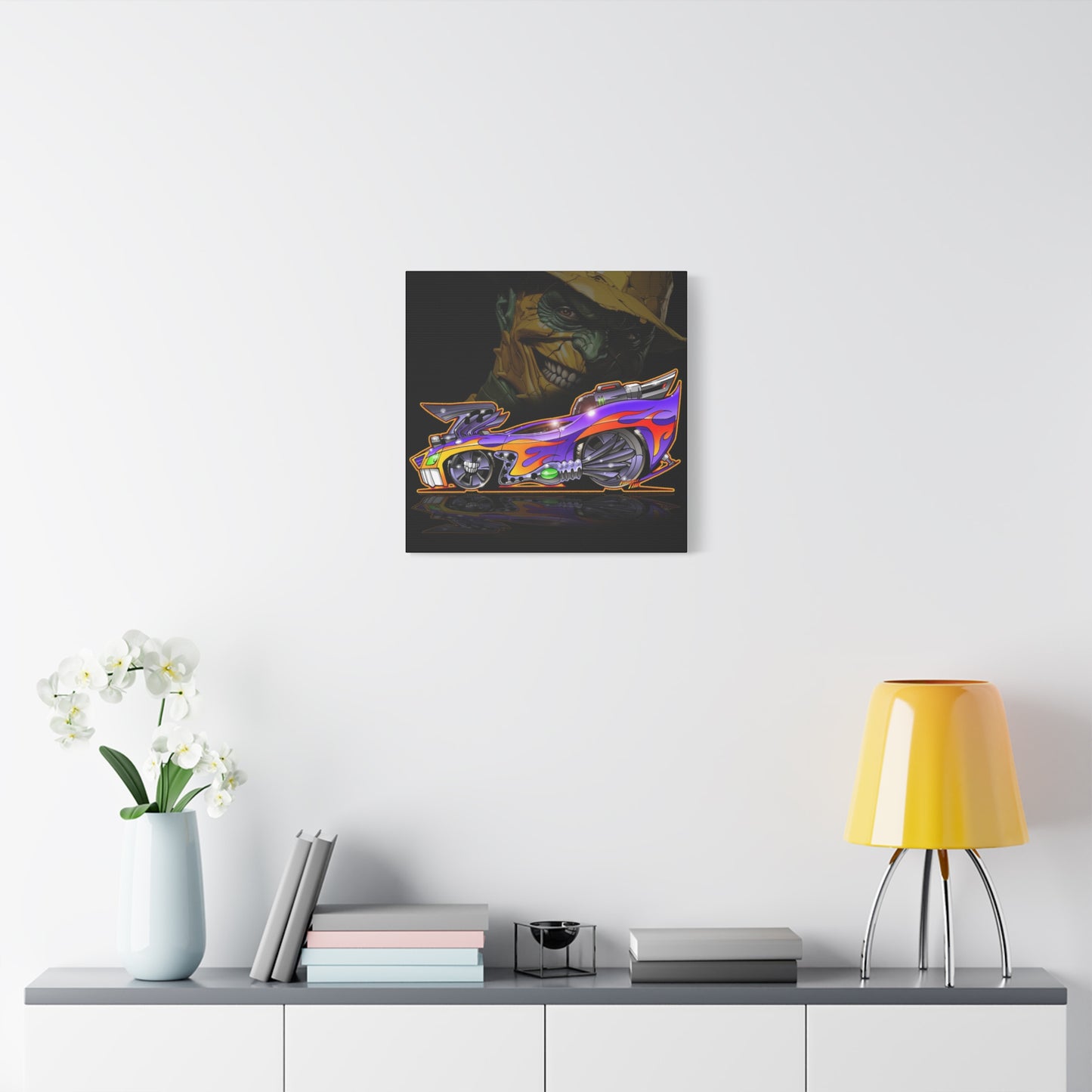 SON OF THE MASK Musclecar Fireball Art Canvas Print
