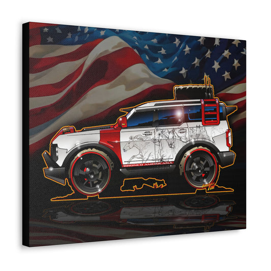 FORD BRONCO AMERICANA Sema MASTERPRINT Concept Art Canvas 16x20