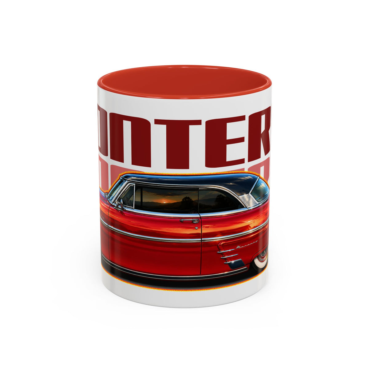 MERCURY MONTEREY 1953 Collectible Fireball Art Coffee Mug - 2 Sizes