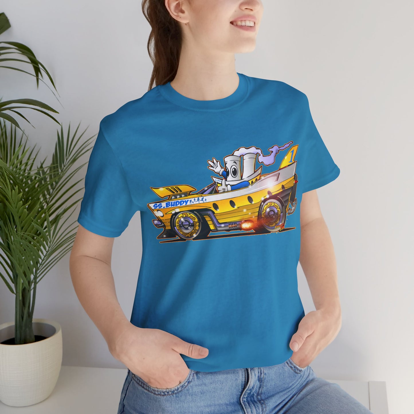 BUDDY CRUISE BUDDYMOBILE Custom Car Art Short Sleeve Tee in 17 Colors