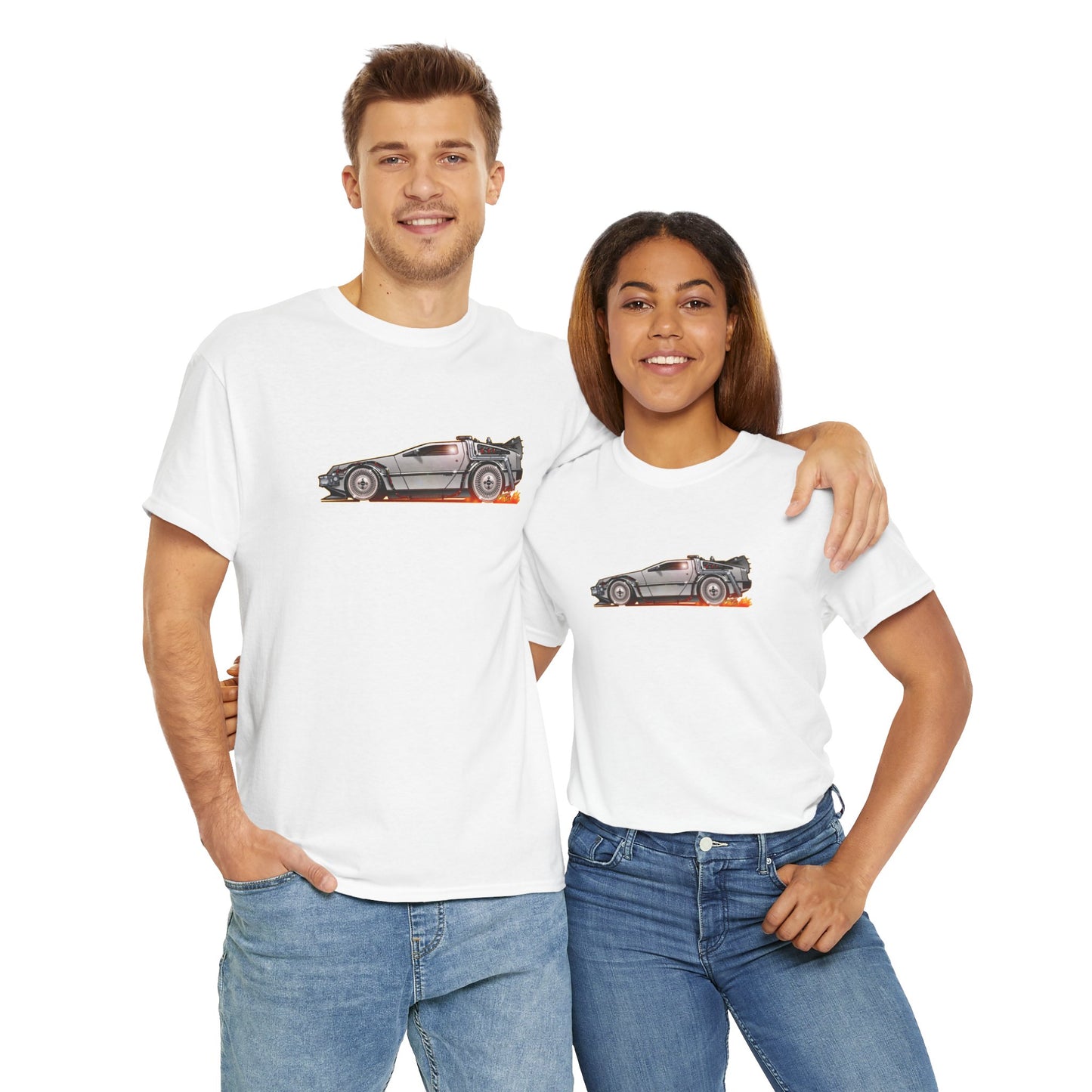 BACK TO THE FUTURE DELOREAN Time Machine Concept Art Tee Shirt 11 Colors