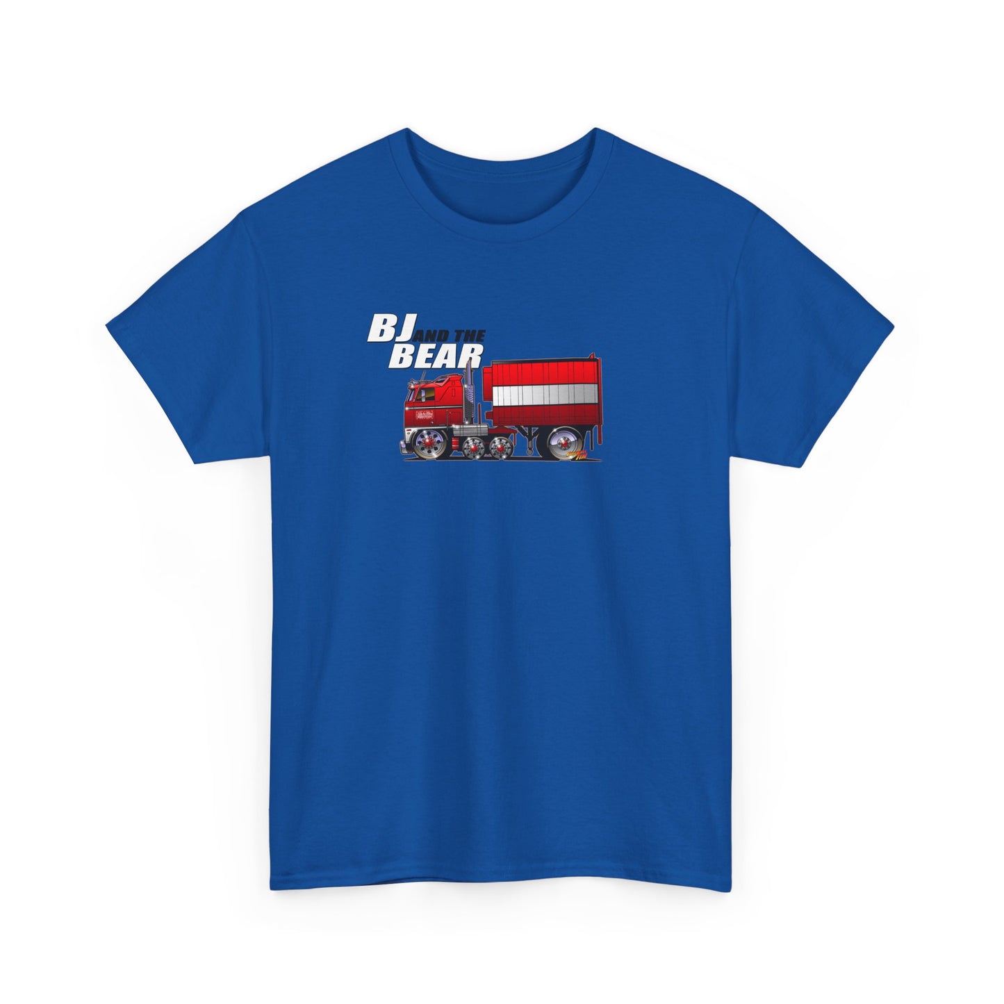 BJ AND THE BEAR Semi Truck Fireball Art Tee Shirt - Multiples