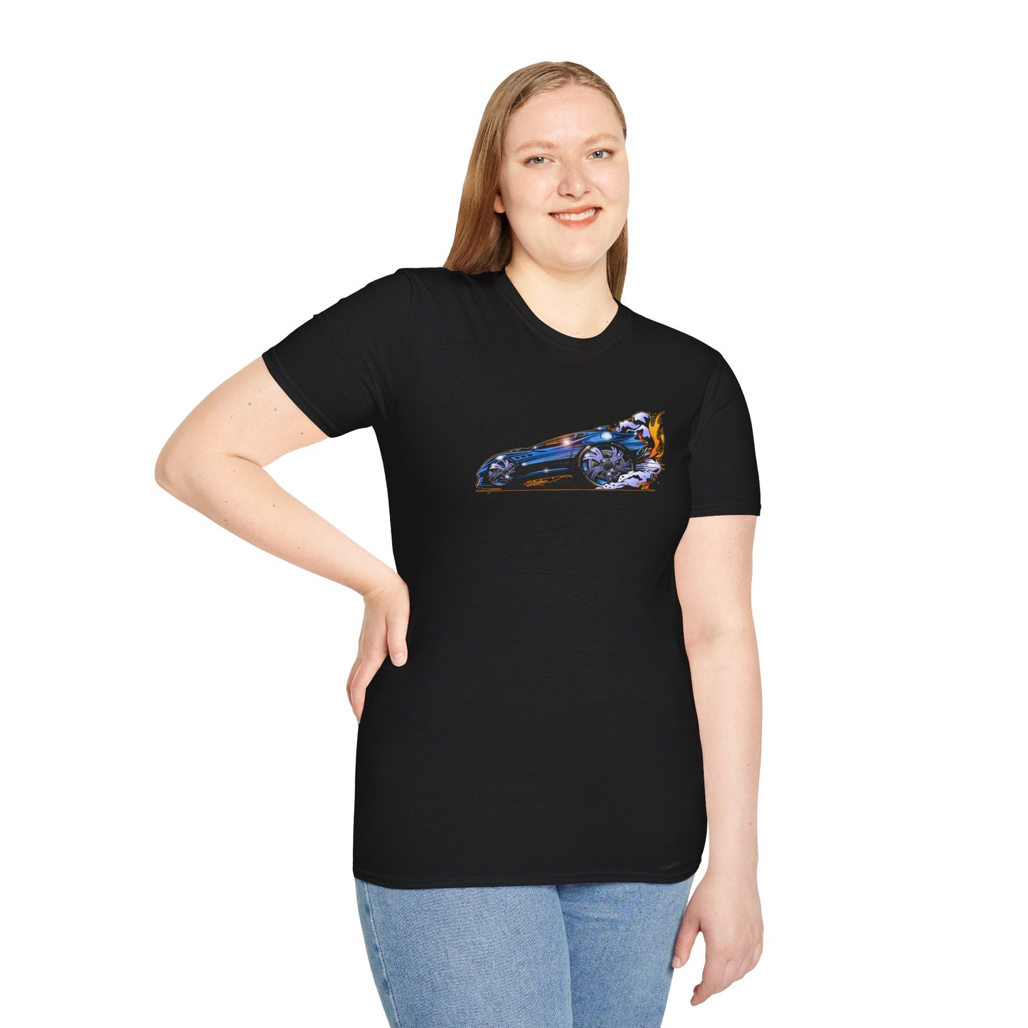 MASERATI FLAME Fireball Art Softstyle T-Shirt Multiple Colors