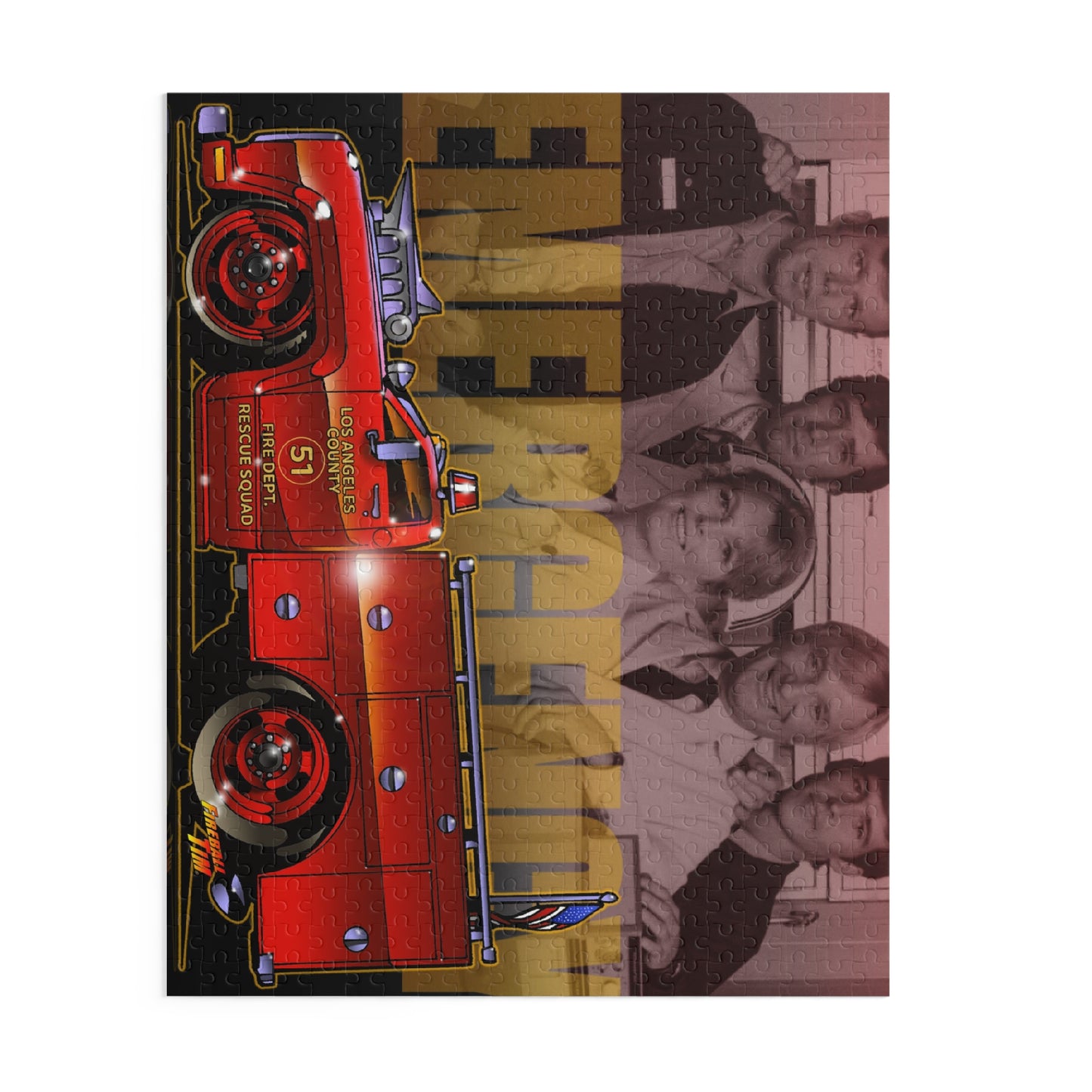 EMERGENCY Squad 51 Fire Truck Paramedics Puzzle (500-Piece)