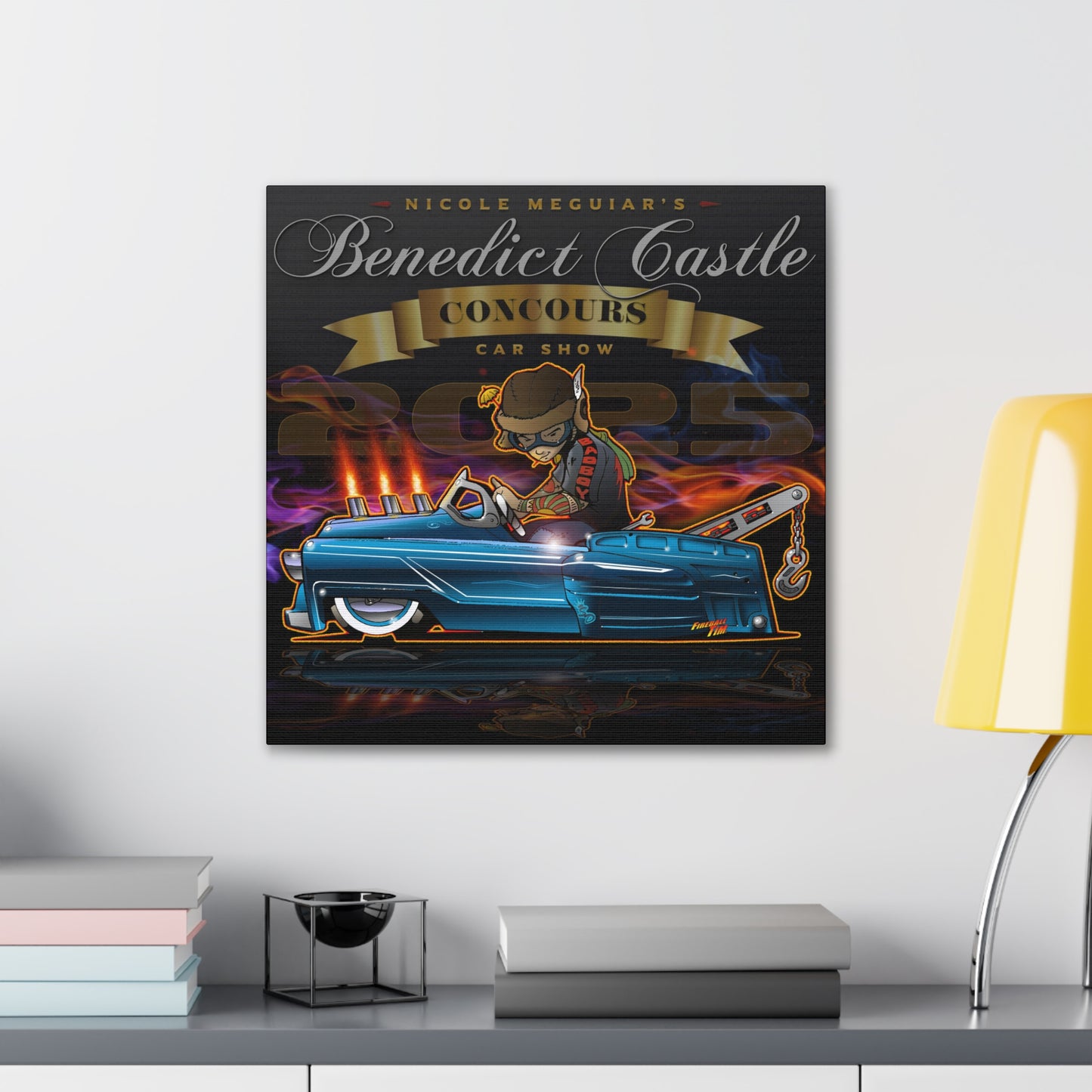 BENEDICT CASTLE CONCOURS 2025 Pedal Truck Canvas Art Print - 2 Sizes