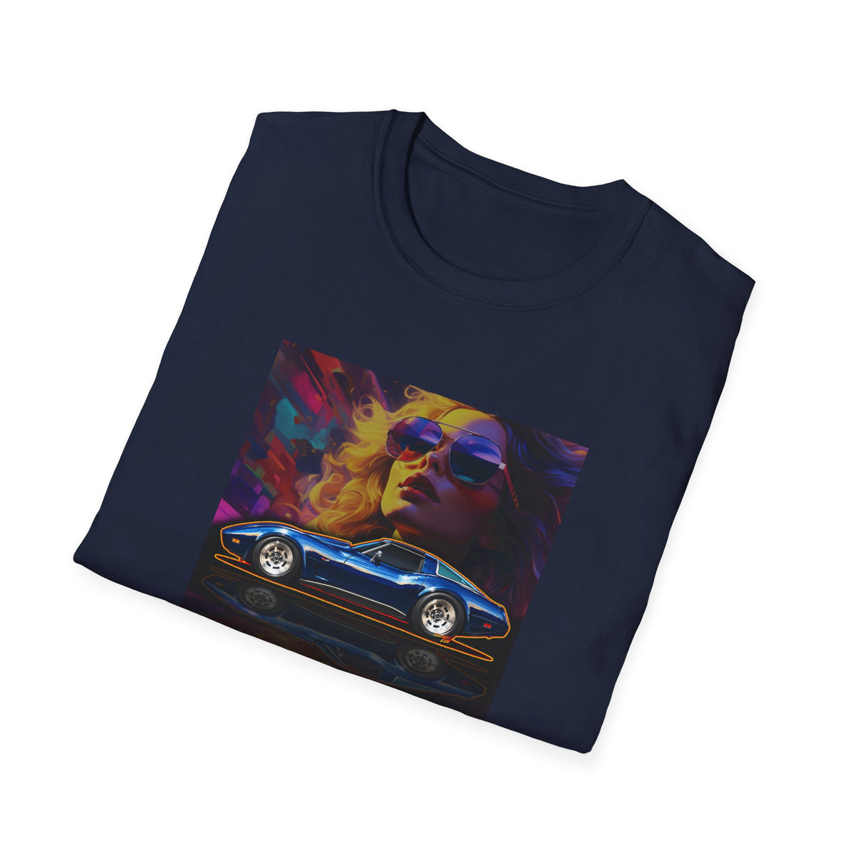 CHEVROLET CORVETTE 1978 Collectible Blonde Fireball Art Collectible Fireball Art TeeShirt