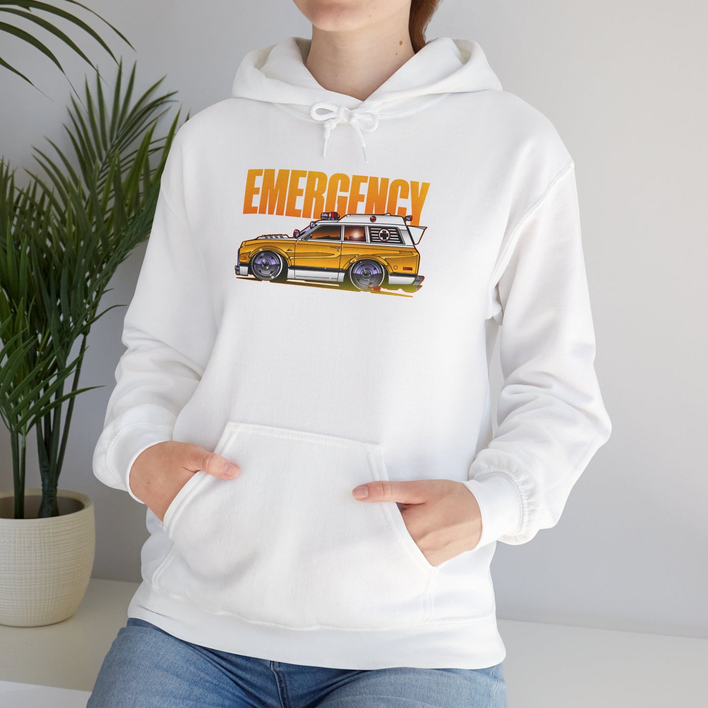 EMERGENCY AMBULANCE TV Show Concept Art Hooded Sweatshirt 9 Colors