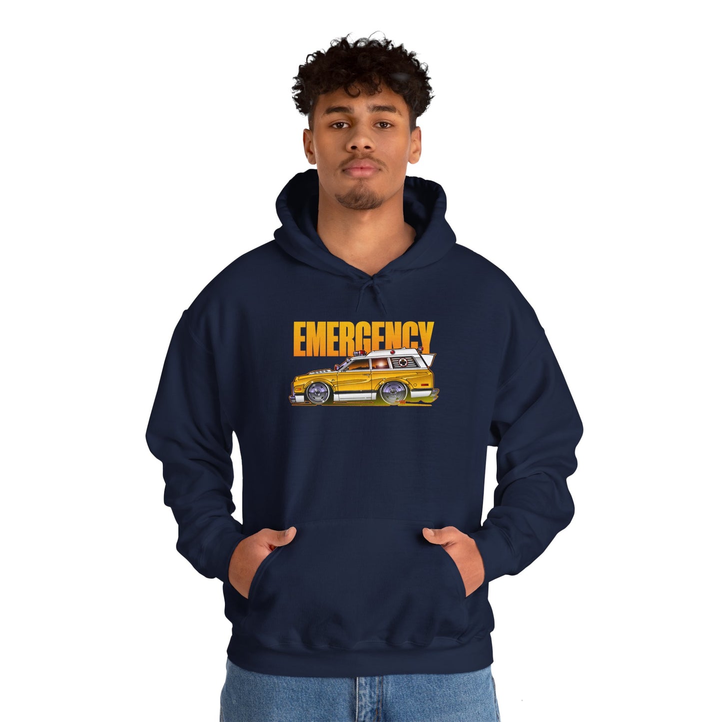 EMERGENCY AMBULANCE TV Show Concept Art Hooded Sweatshirt 9 Colors