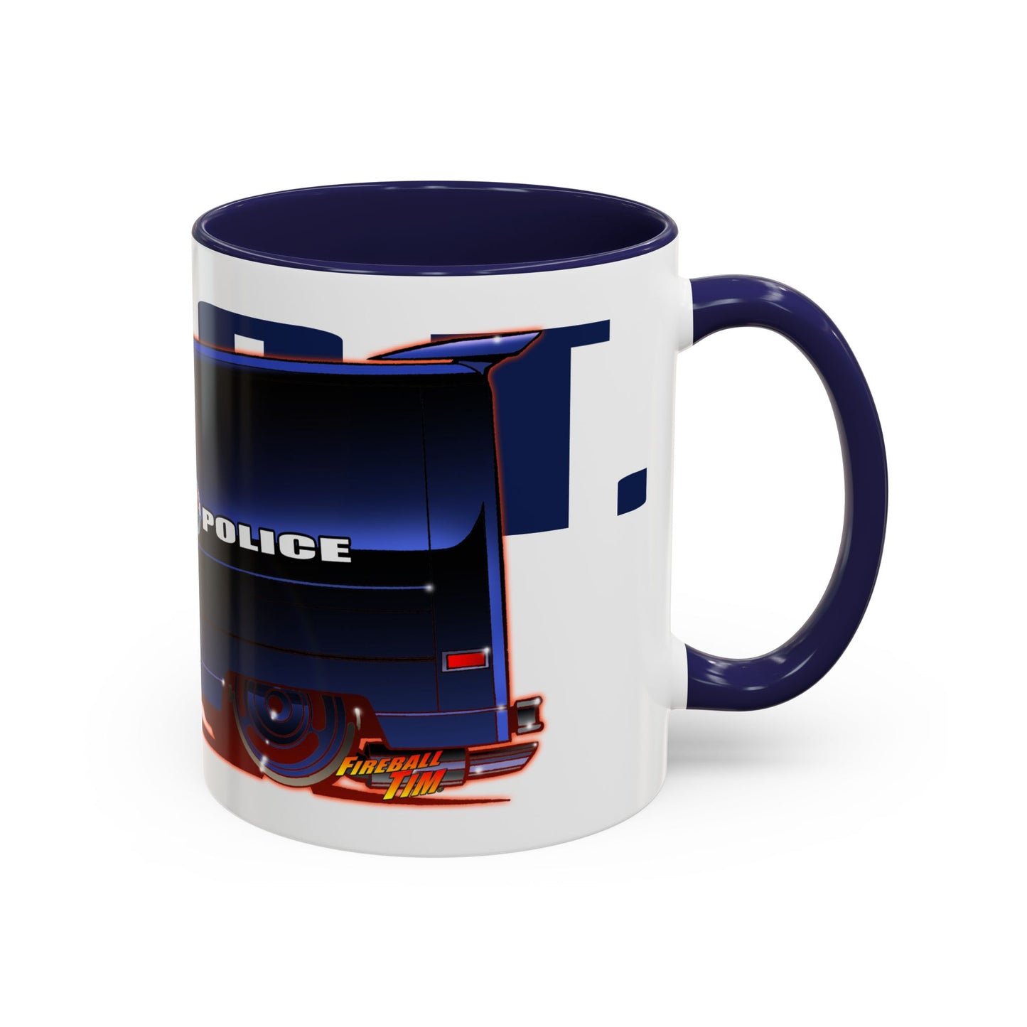 SWAT VAN Vintage TV Show Van Collectible Fireball Art Coffee Mug - 2 Sizes