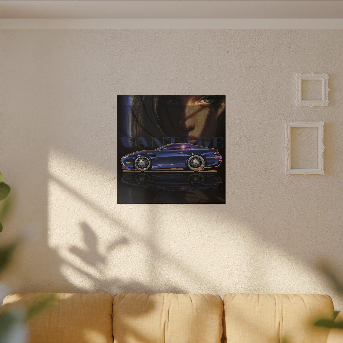ASTON MARTIN VANTAGE 2001 Fireball Art Canvas Print