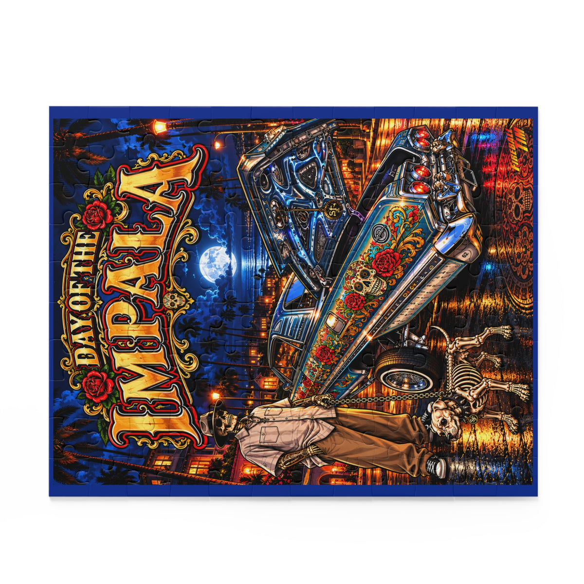 DAY OF THE IMPALA Halloween Jigsaw Puzzle — Chevrolet Impala (120/252/500‑Piece)