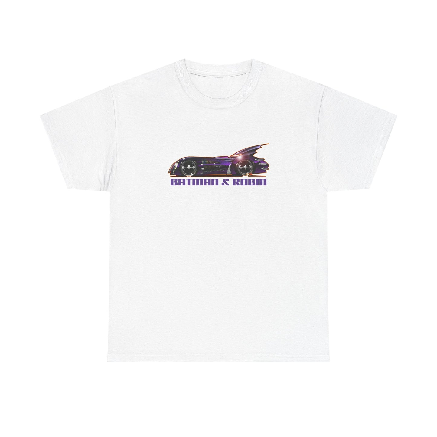 BATMAN & ROBIN 1997 BATMOBILE Movie Car Fireball Art Tee Shirt - Multiple Sizes