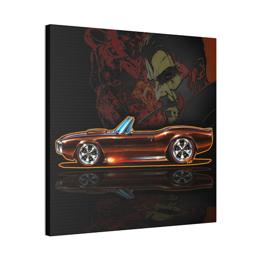 HOT WHEELS Sweet 16 CUSTOM FIREBIRD Collectible Fireball Art Canvas Stretched Print