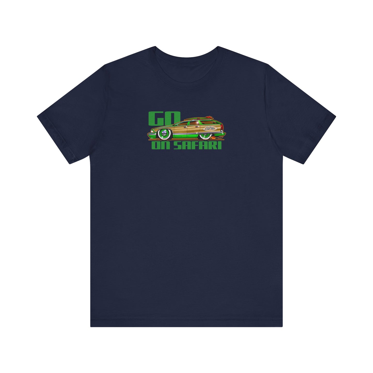 BUICK ROADMASTER Station Wagon Safari Custom Car Art Short Sleeve Tee - Colors